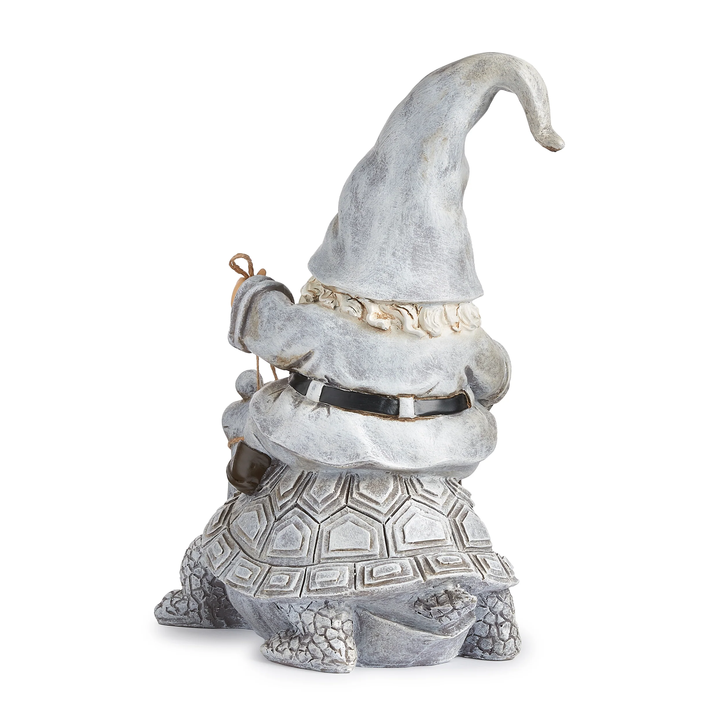 Gnome Riding Turtle Statue - Image 4