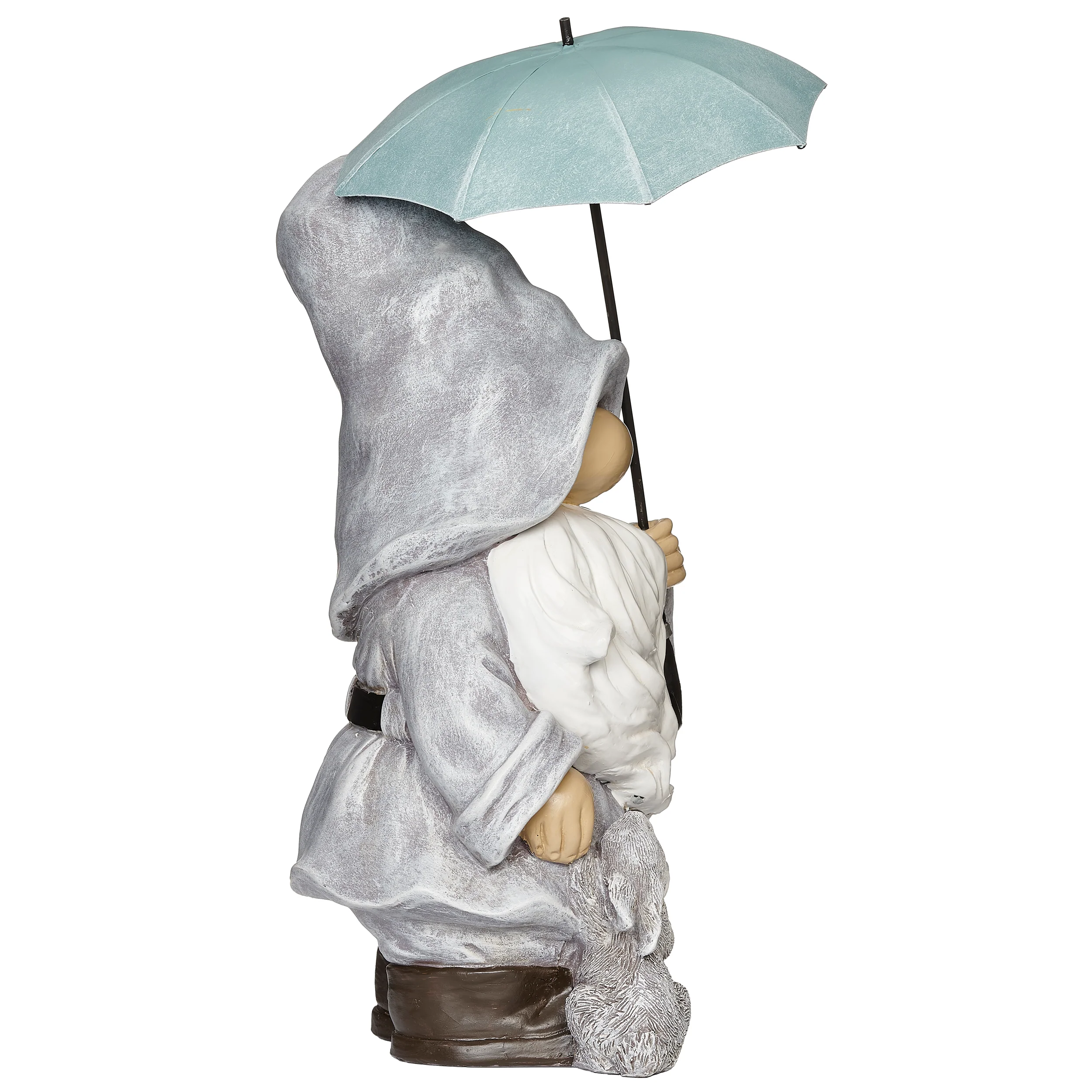 Rainy Day Gnome with Bunny Garden Statue - Image 2