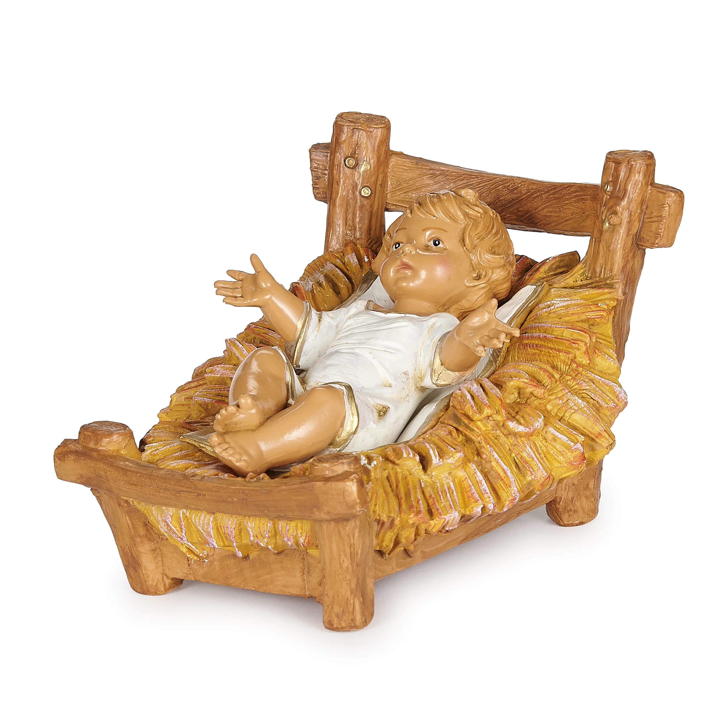 Fontanini Baby Jesus with Manger - 12" Scale - Image 2