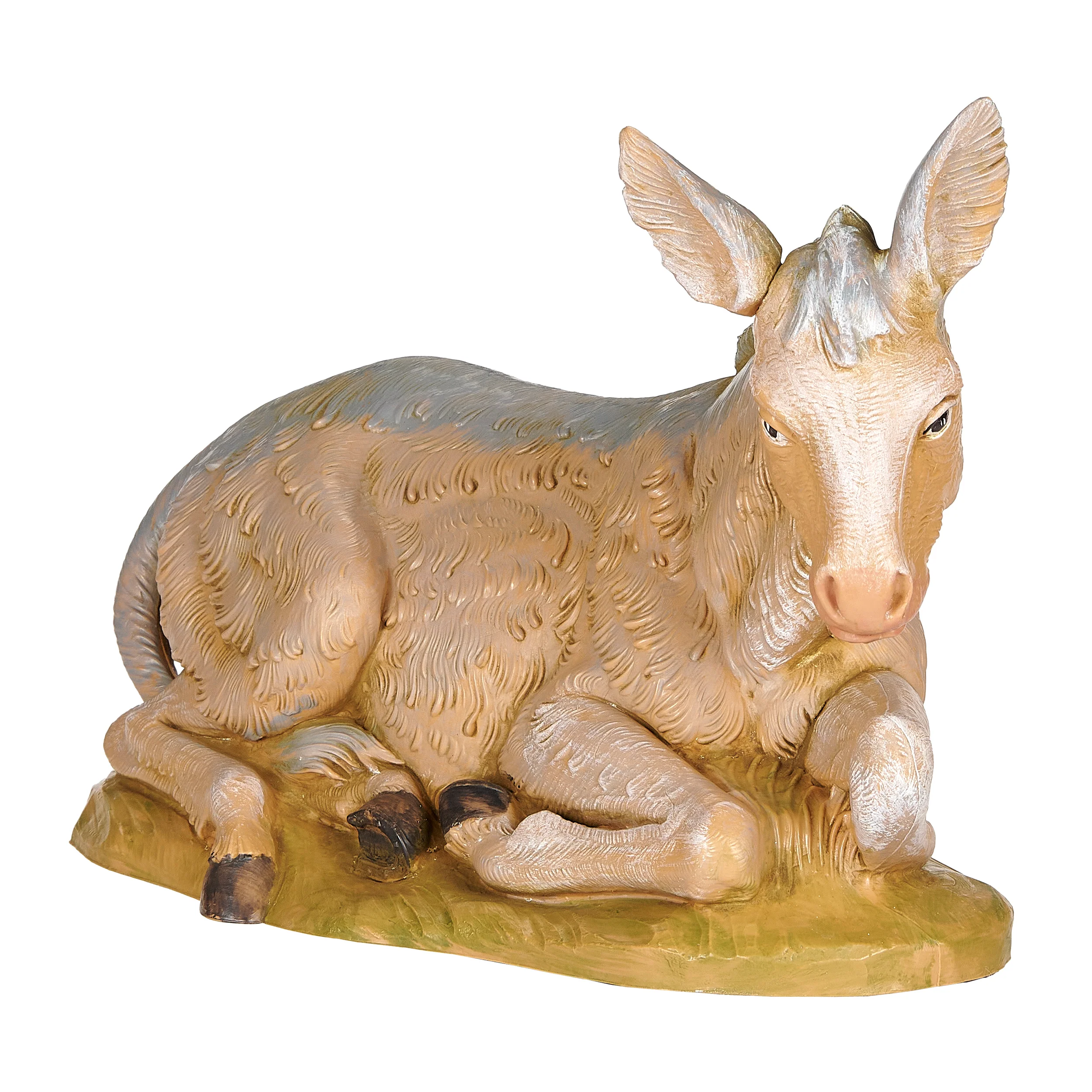 Fontanini Seated Donkey - 12" Scale - Image 2