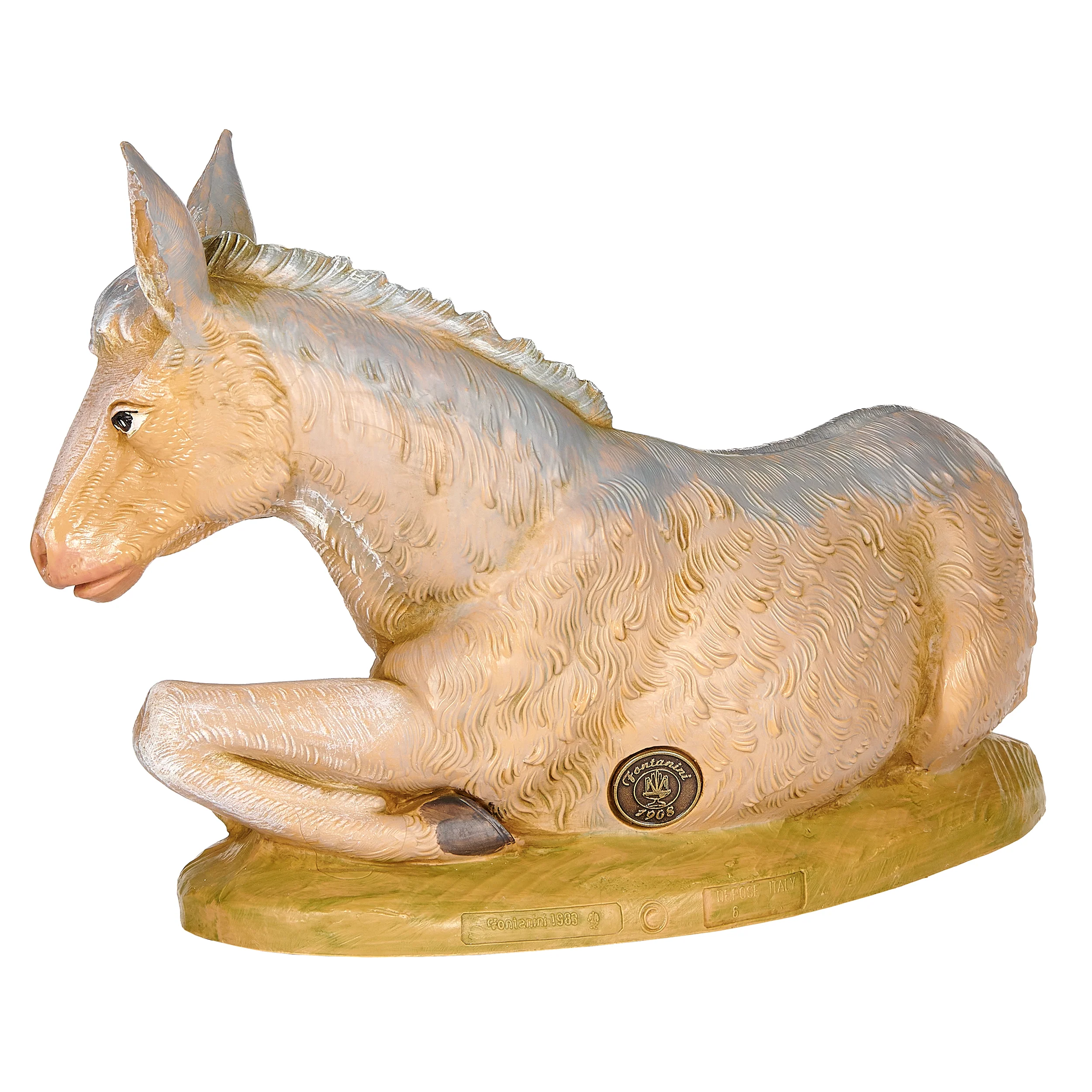 Fontanini Seated Donkey - 12" Scale - Image 3