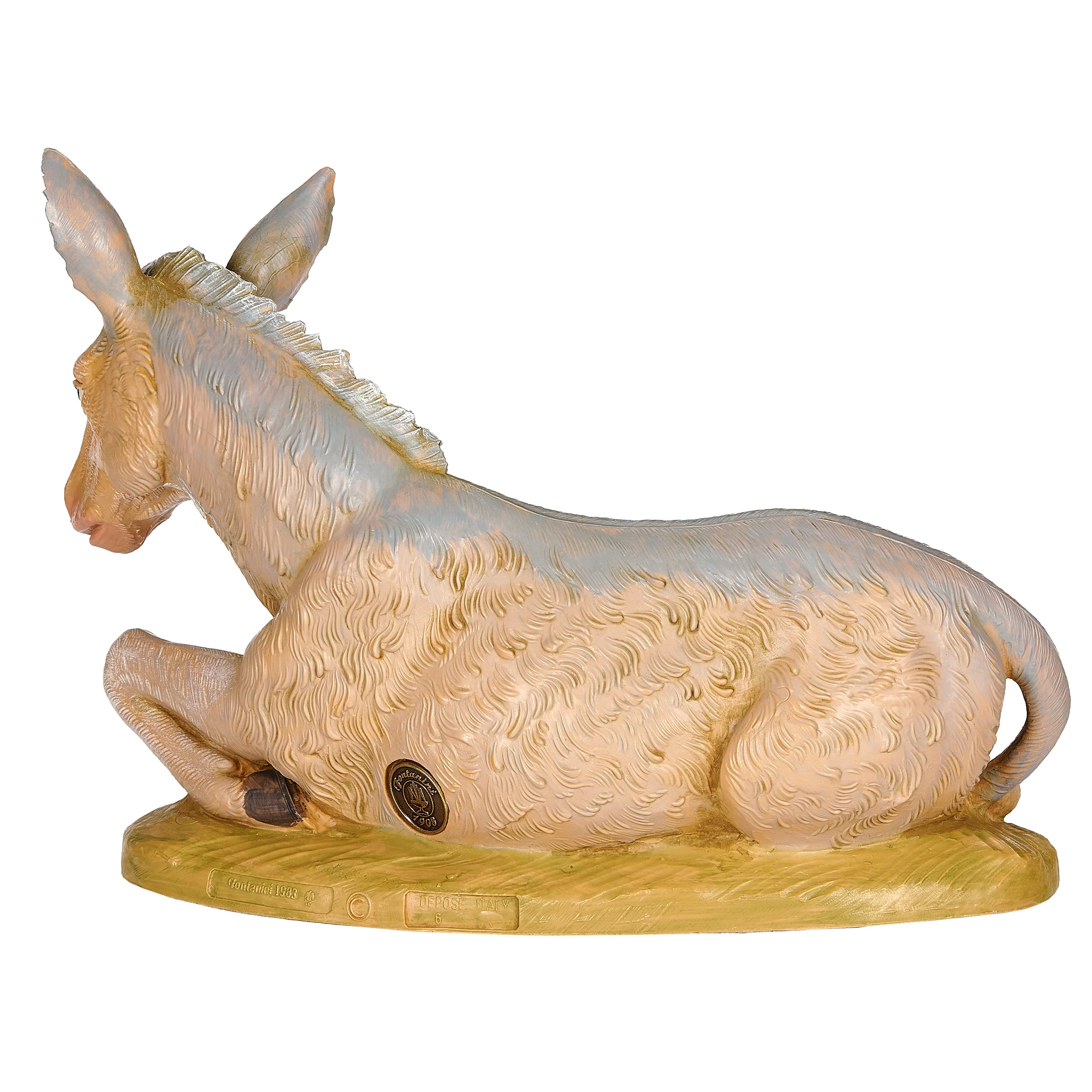 Fontanini Seated Donkey - 12" Scale - Image 4