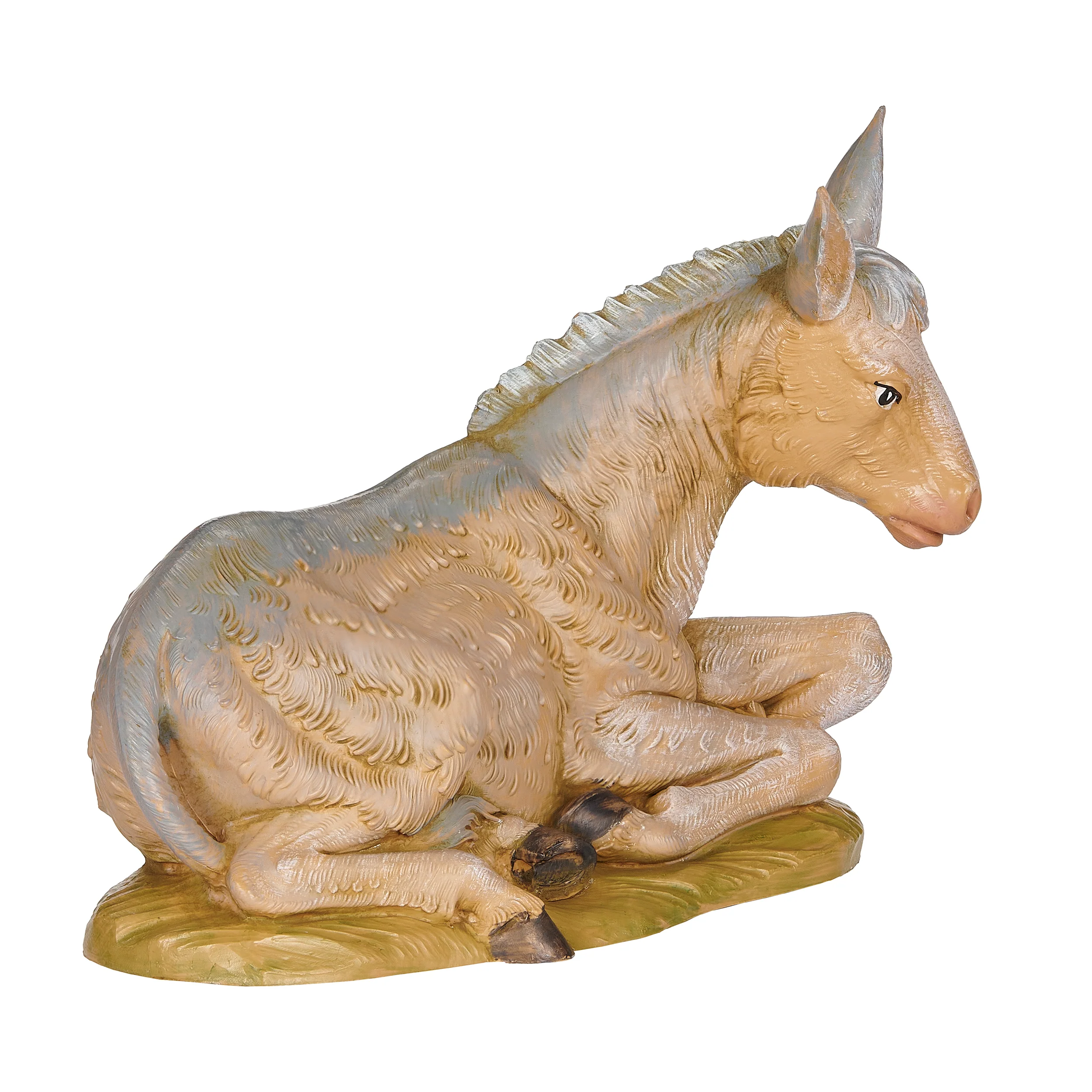 Fontanini Seated Donkey - 12" Scale - Image 5