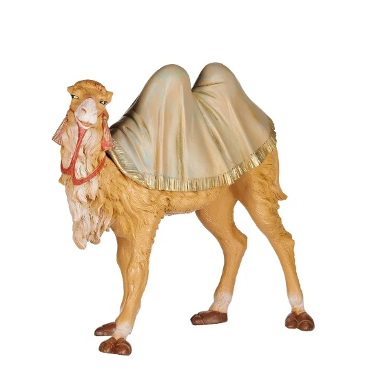 Fontanini Standing Camel with Saddle - 12" Scale - Image 2
