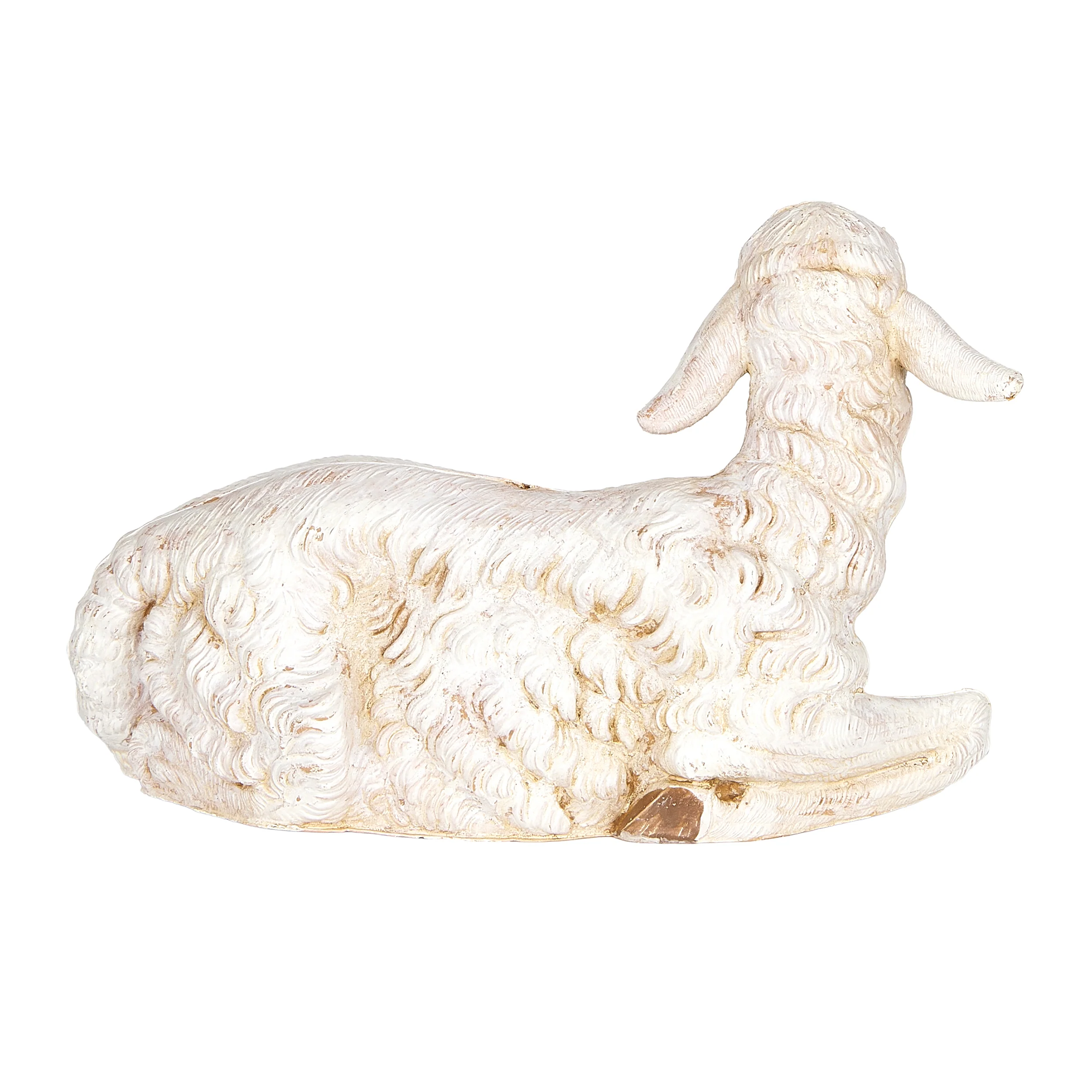 Fontanini Seated White Sheep - 12" Scale - Image 4