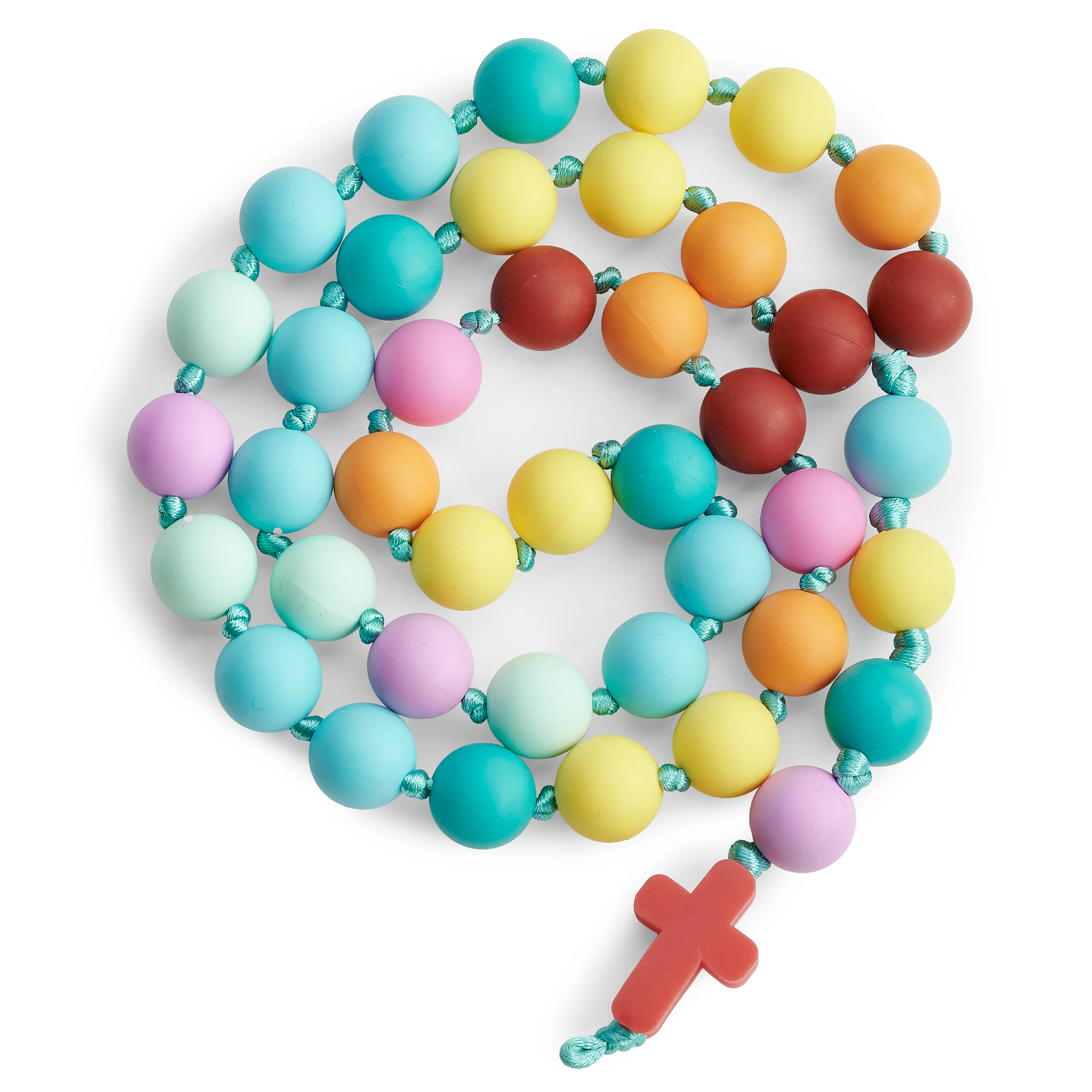 Blessed By God Silicone Rosary Necklace Teether - Image 3