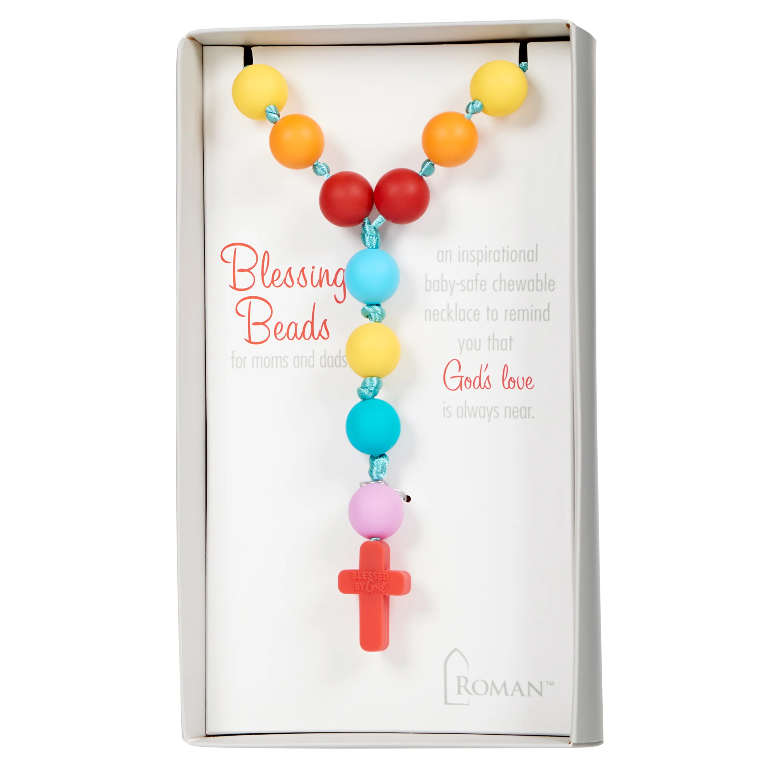 Blessed By God Silicone Rosary Necklace Teether - Image 4
