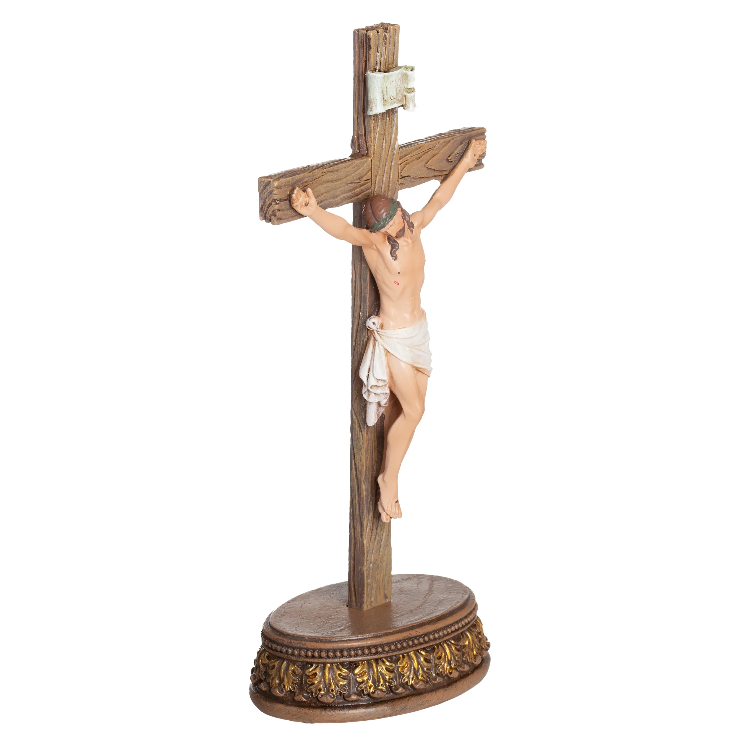 Joseph's Studio Crucifix with Ornate Stand - Image 3