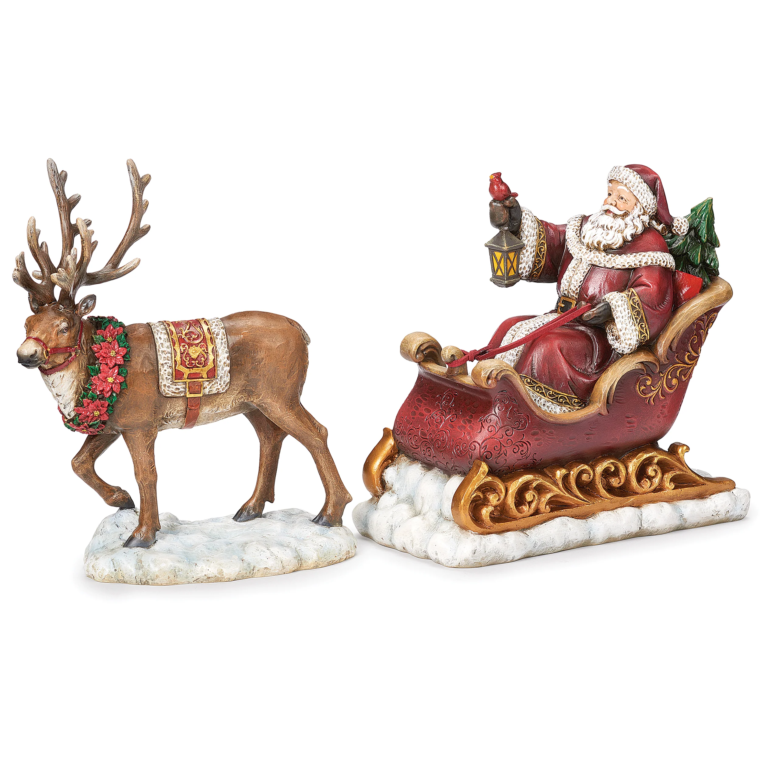 Joseph's Studio Santa’s Sleigh & Reindeer Set