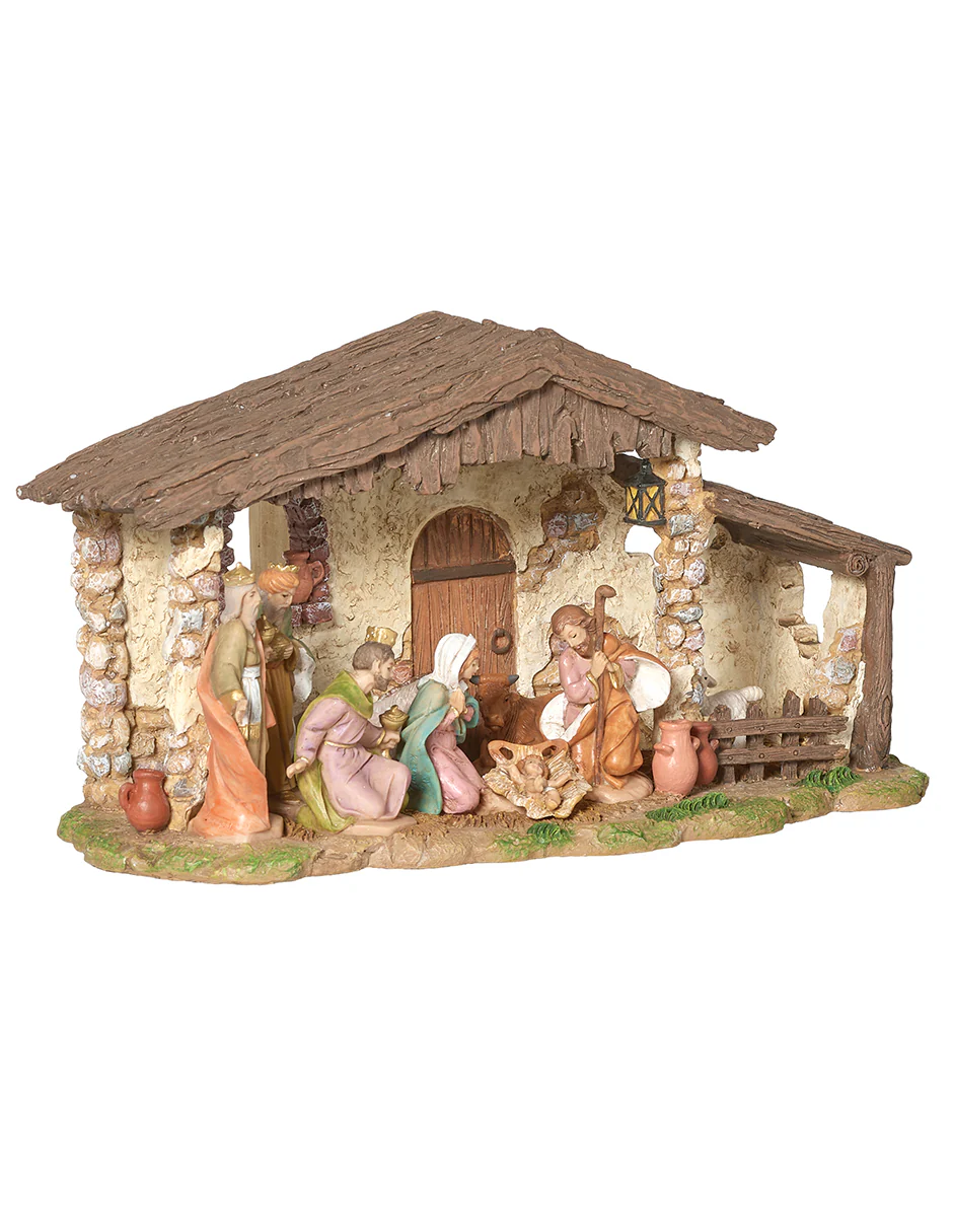 Fontanini Lighted Musical Nativity - "Silent Night" - Image 3