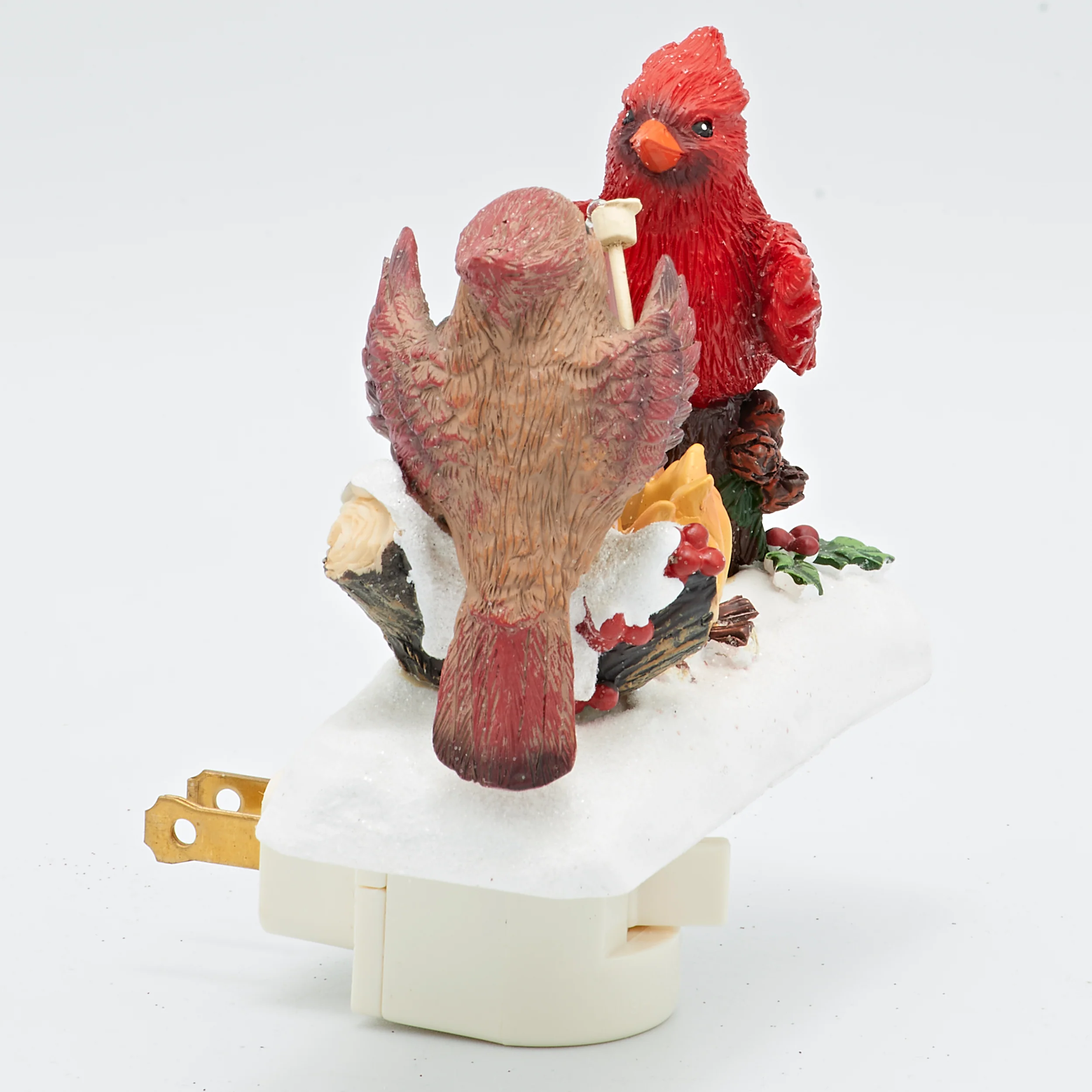 Roman Lights Flicker Flame Cardinals Roasting Marshmallows Night-Light - Image 2