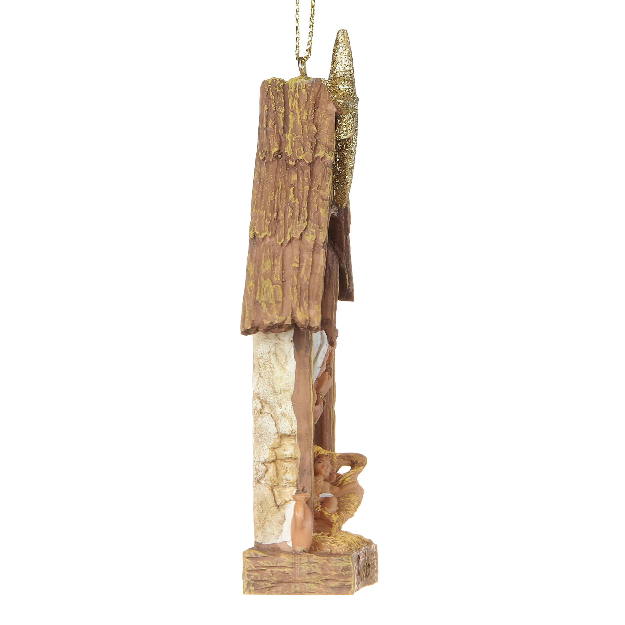Fontanini Peace on Earth Nativity Ornament with Stable & Star - Image 4