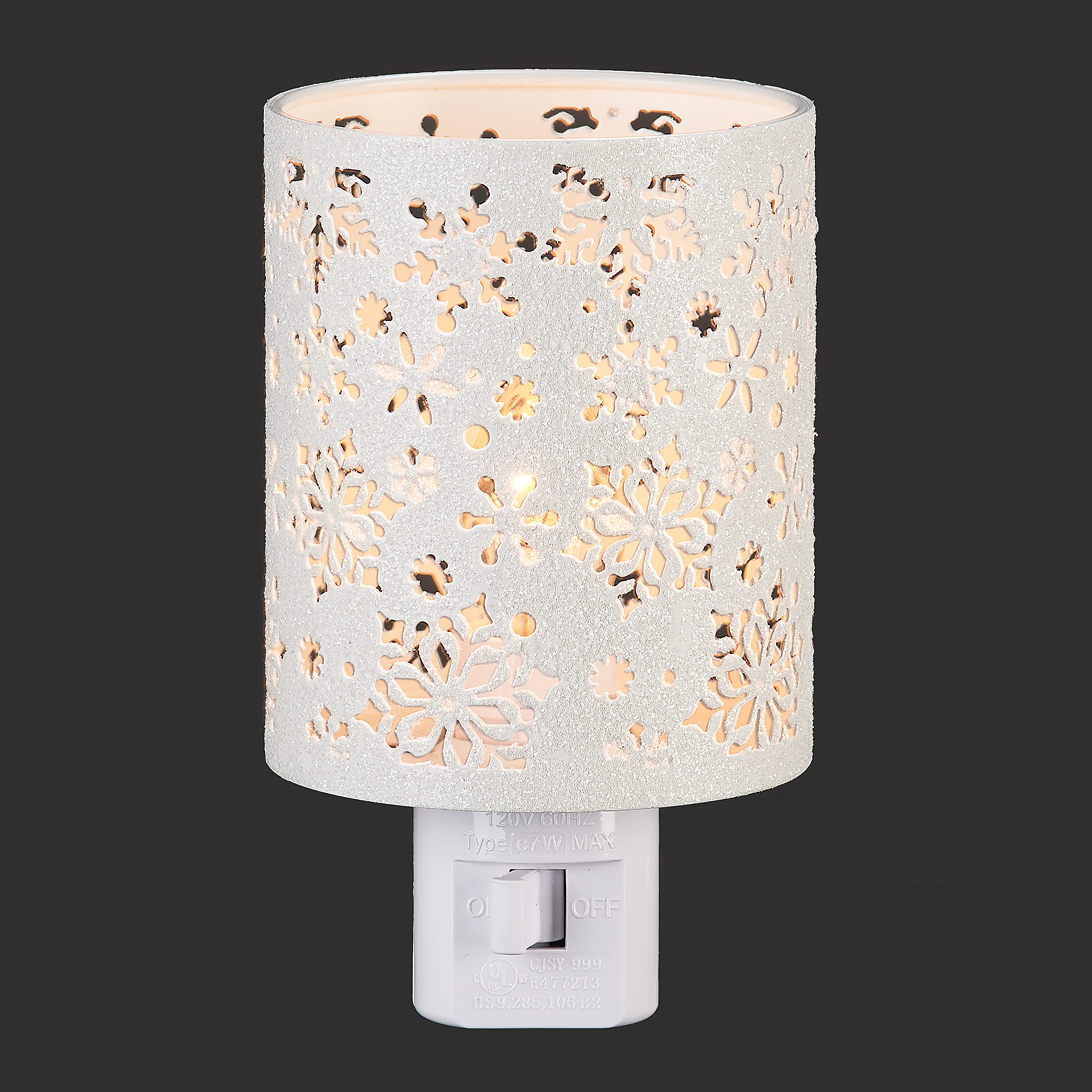 Roman Lights Layered Snowflake Cutout Pattern Night-Light