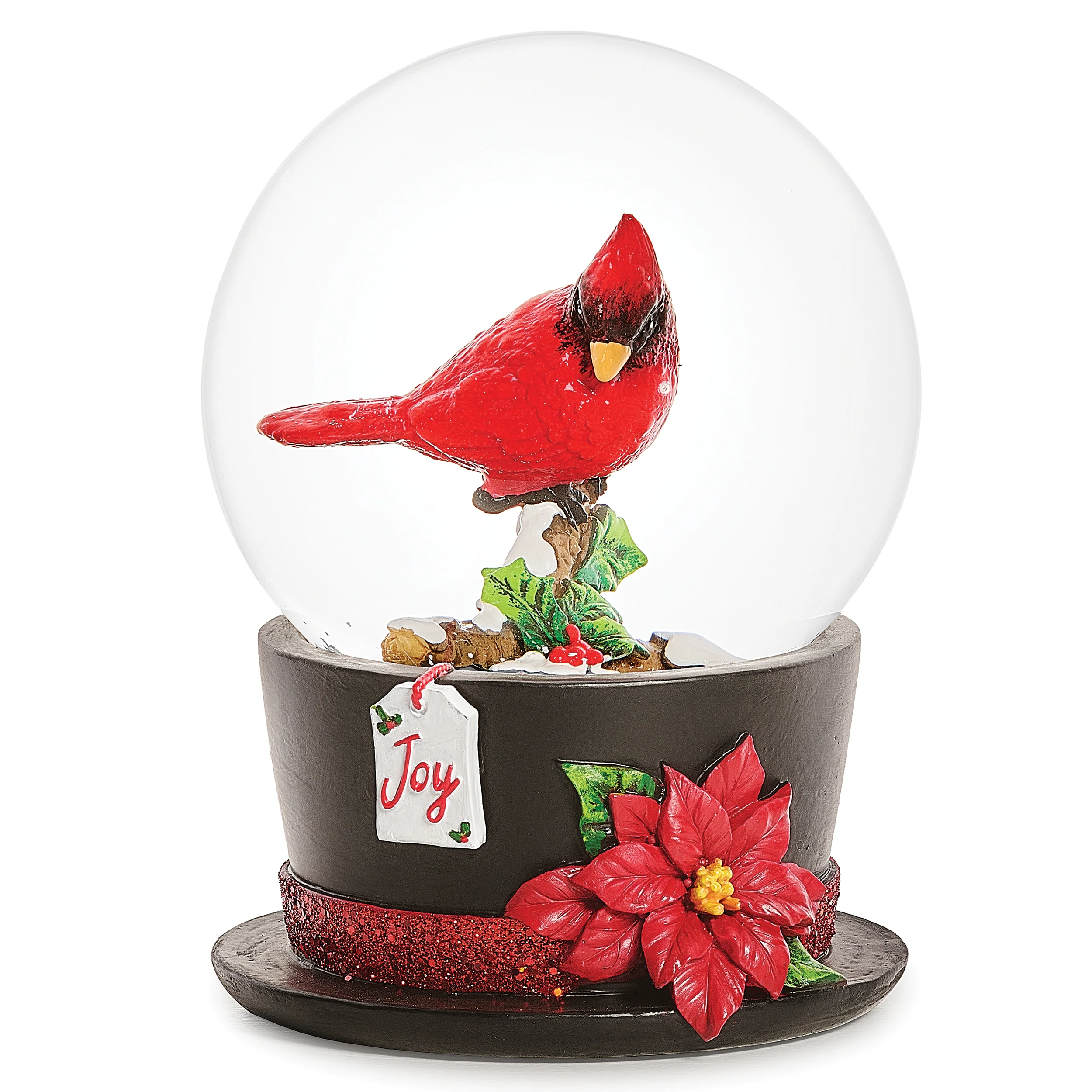 Glitterdome Cardinal on Top Hat