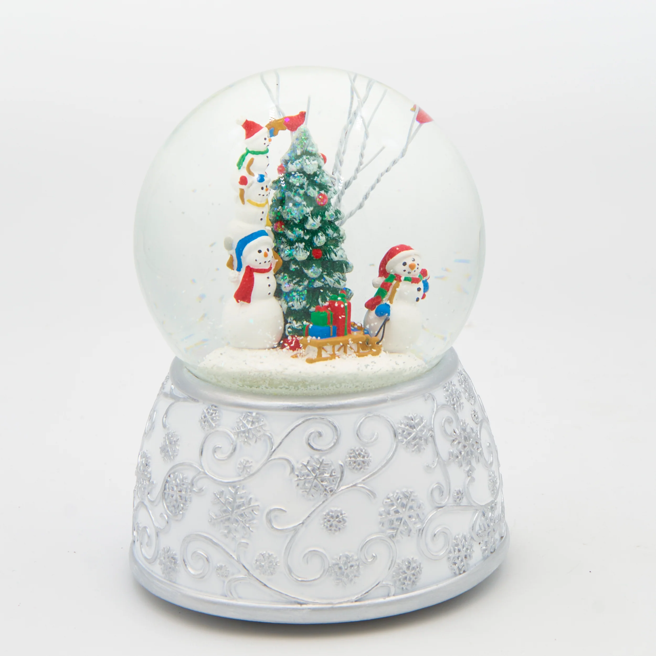 Glitterdome Musical Snowmen Decorating Tree – "Let It Snow" Tune - Image 2