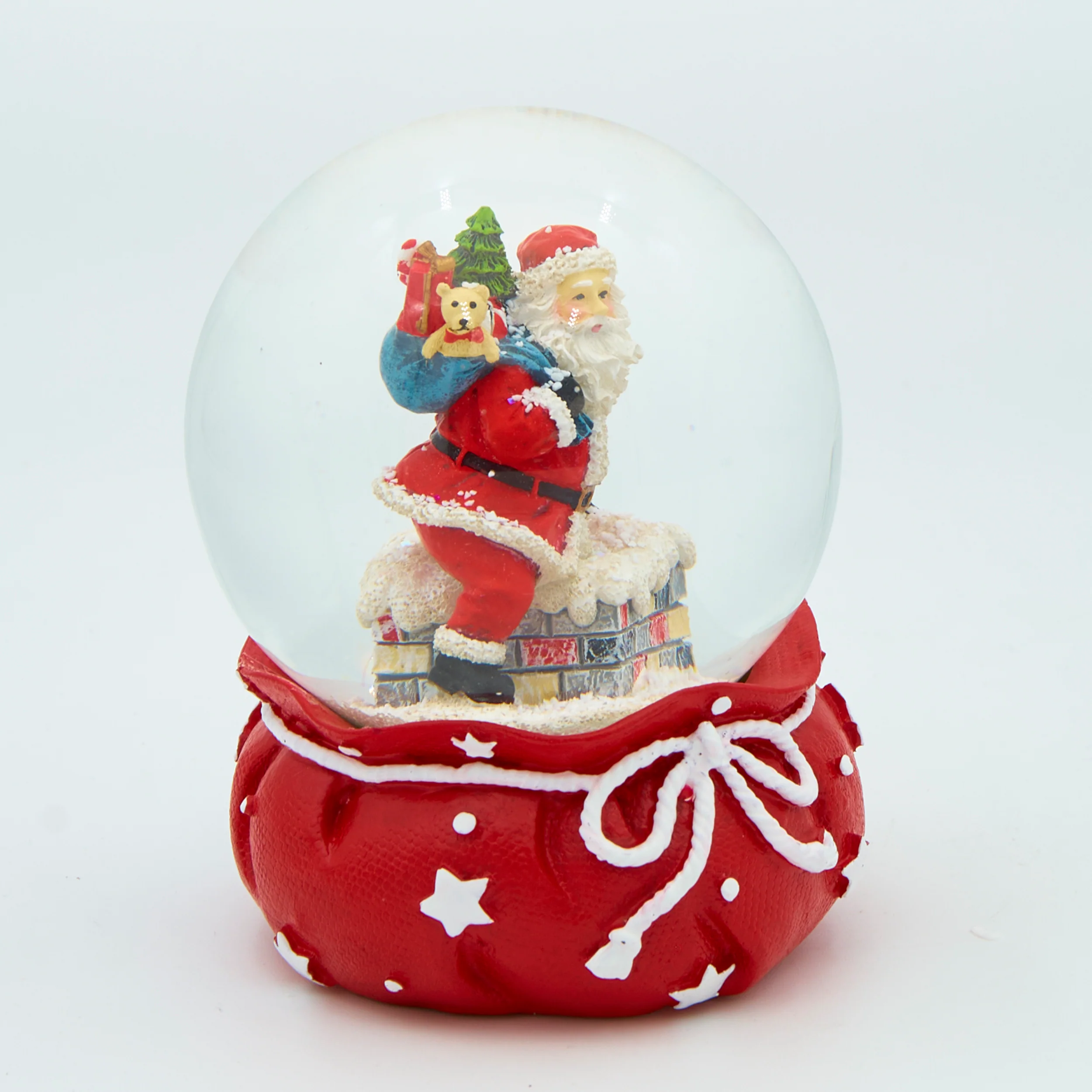 Glitterdome Santa in Gift Bag Base - Image 2