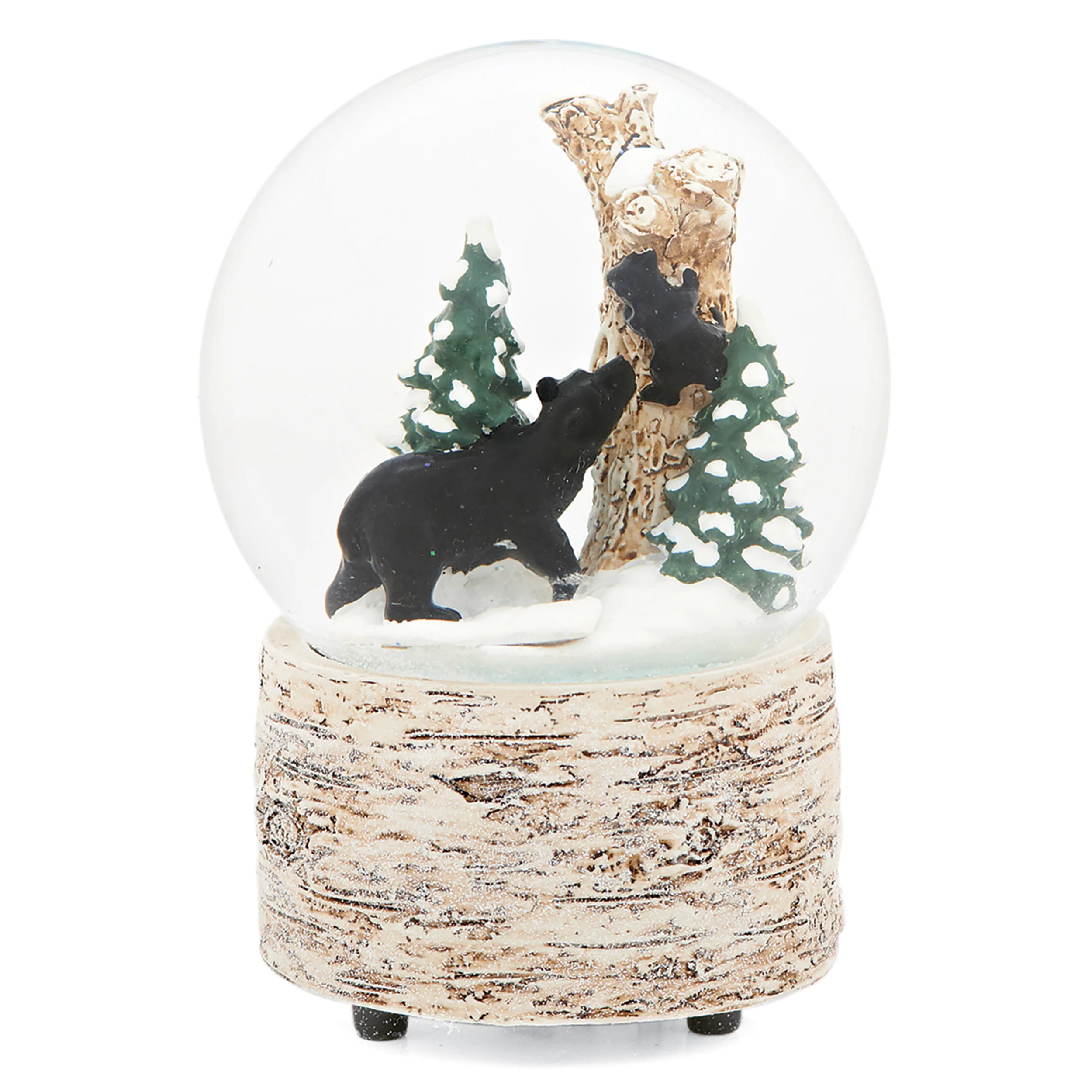 Glitterdome Musical Black Bear - "Winter Wonderland" Tune