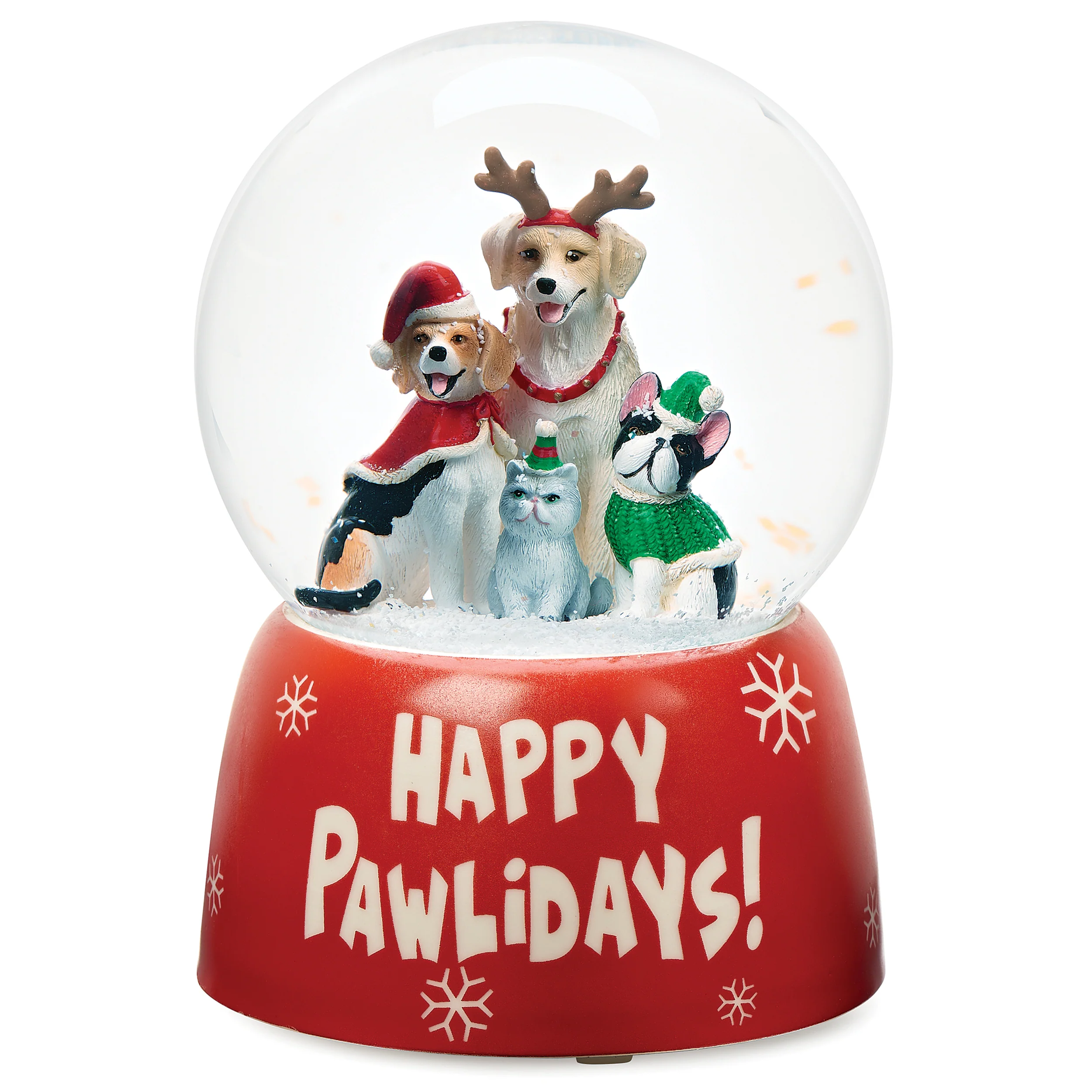 Glitterdome Musical Happy Pawlidays - "Jingle Bells" Tune