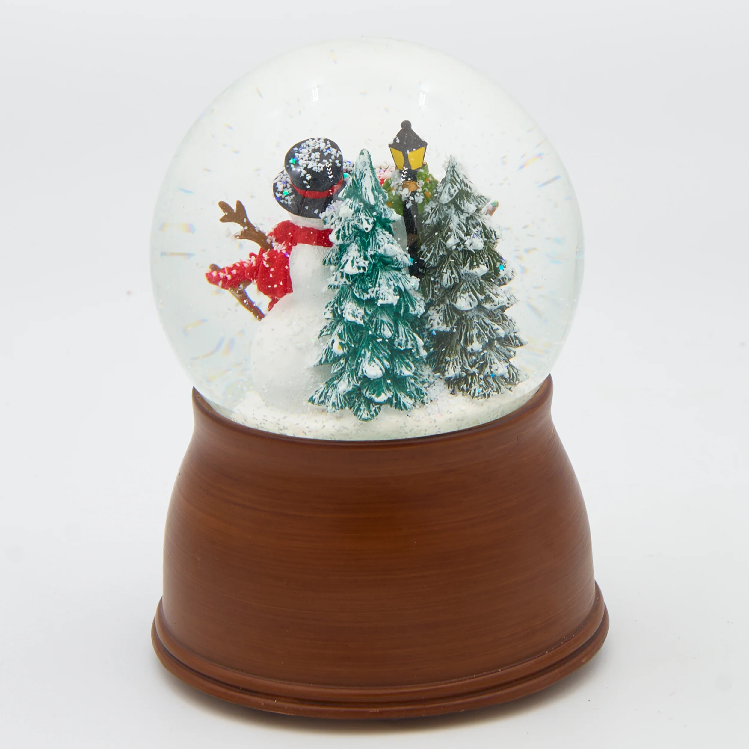 Glitterdome Musical Snowman Family with Antique Base - "We Wish You a Merry Christmas" Tune - Image 3