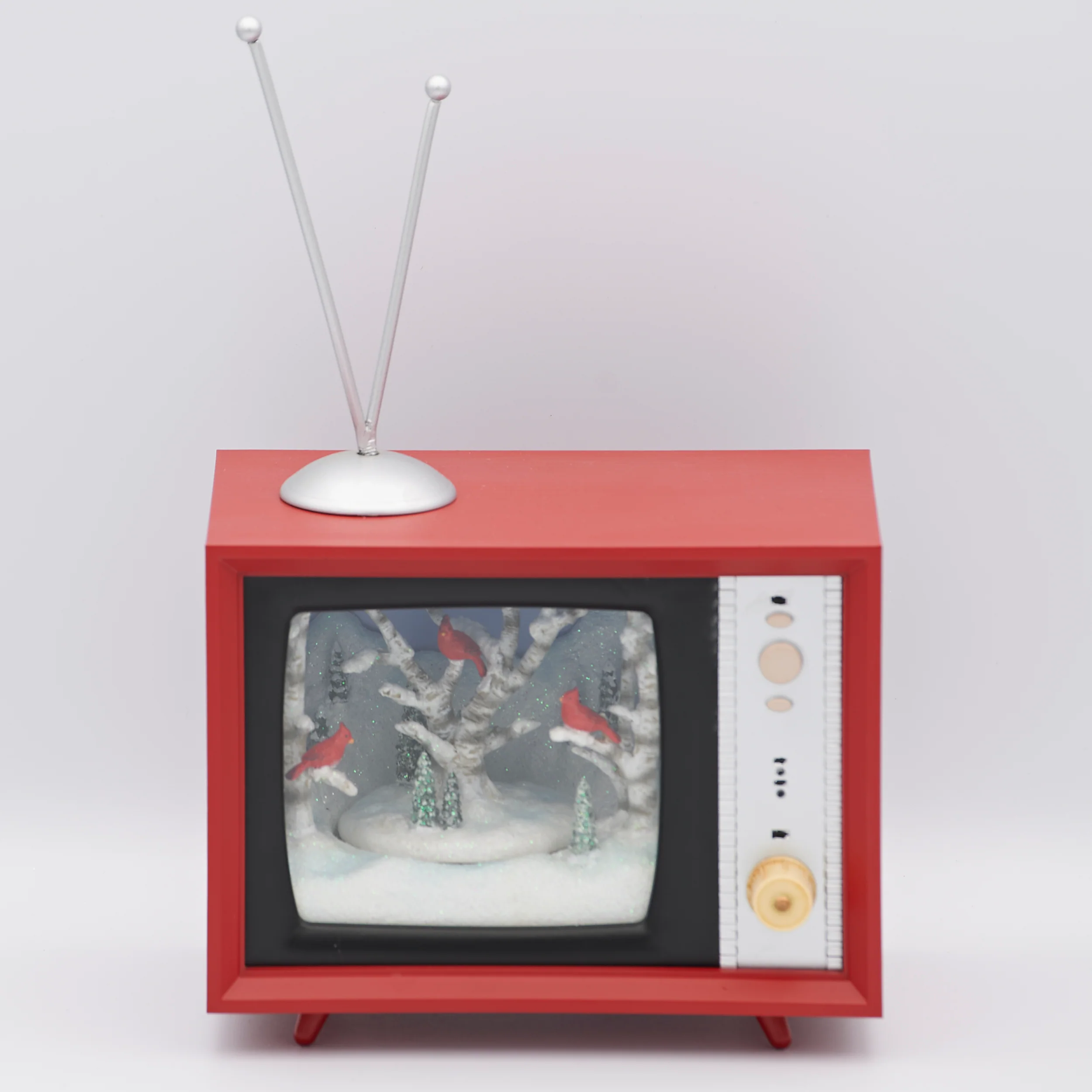 Amusements Lighted TV with Cardinals on Branches - Image 5