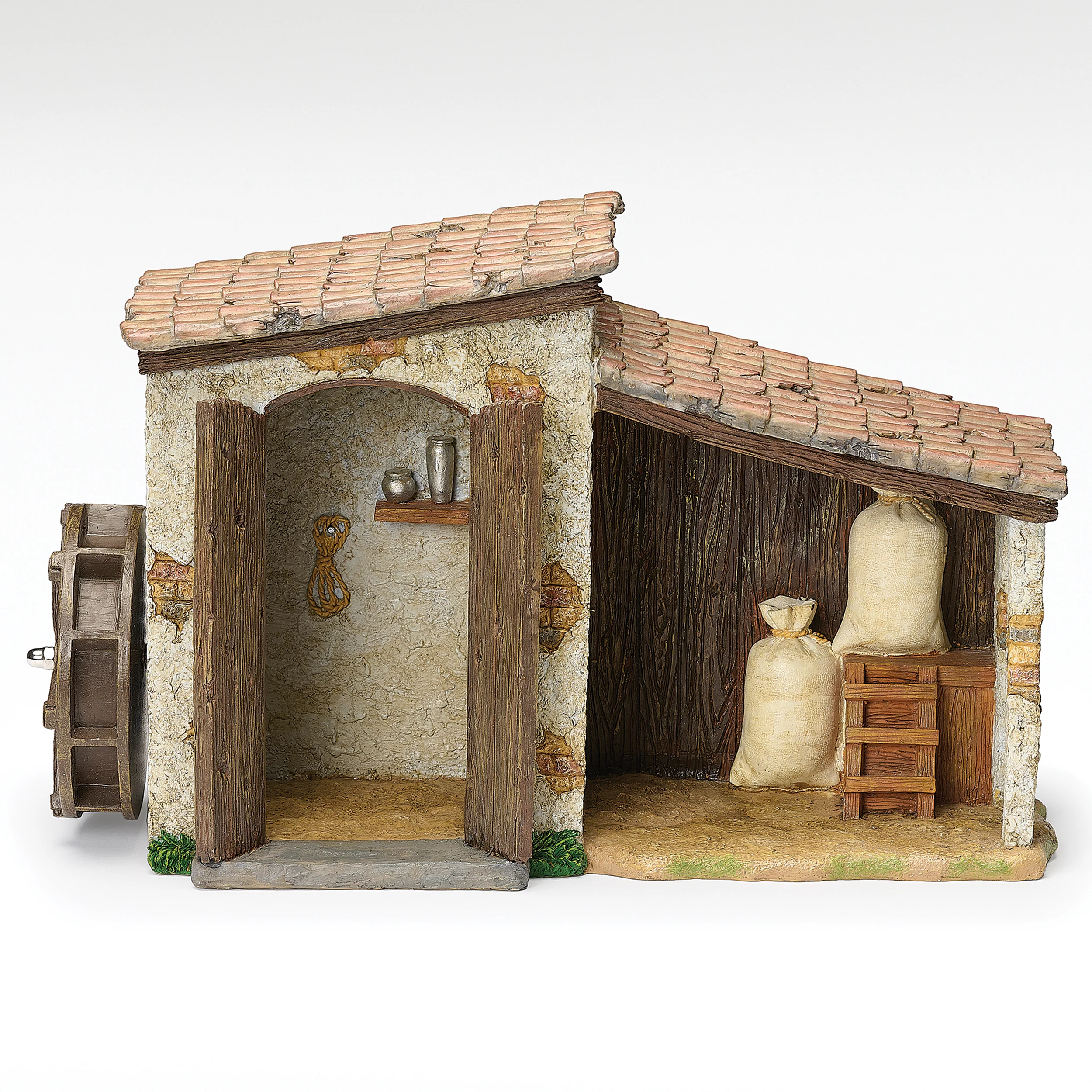 Fontanini Farmhouse with Water Mill - 5" Scale