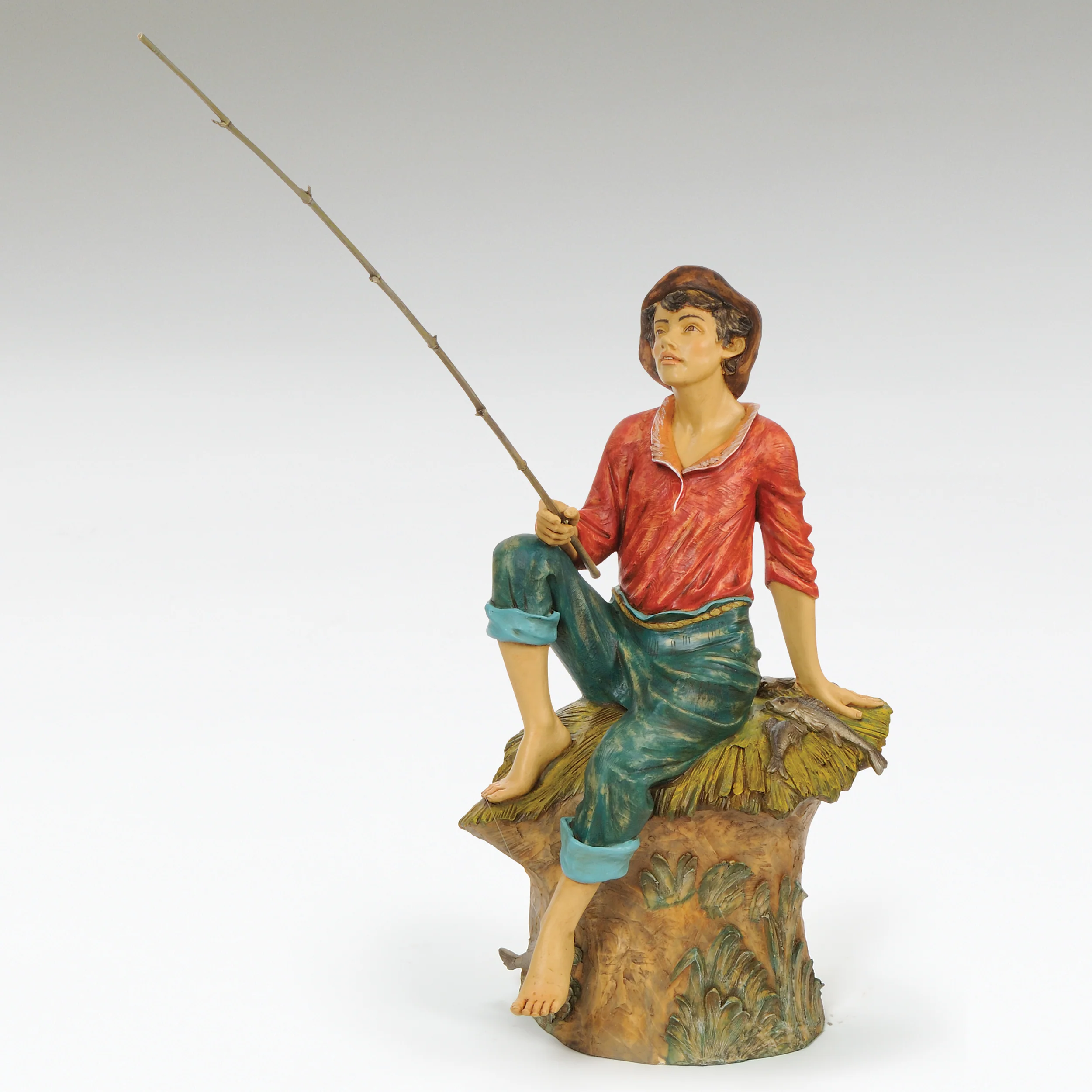 Fontanini Jacob the Fisherman Statue - 50" Scale