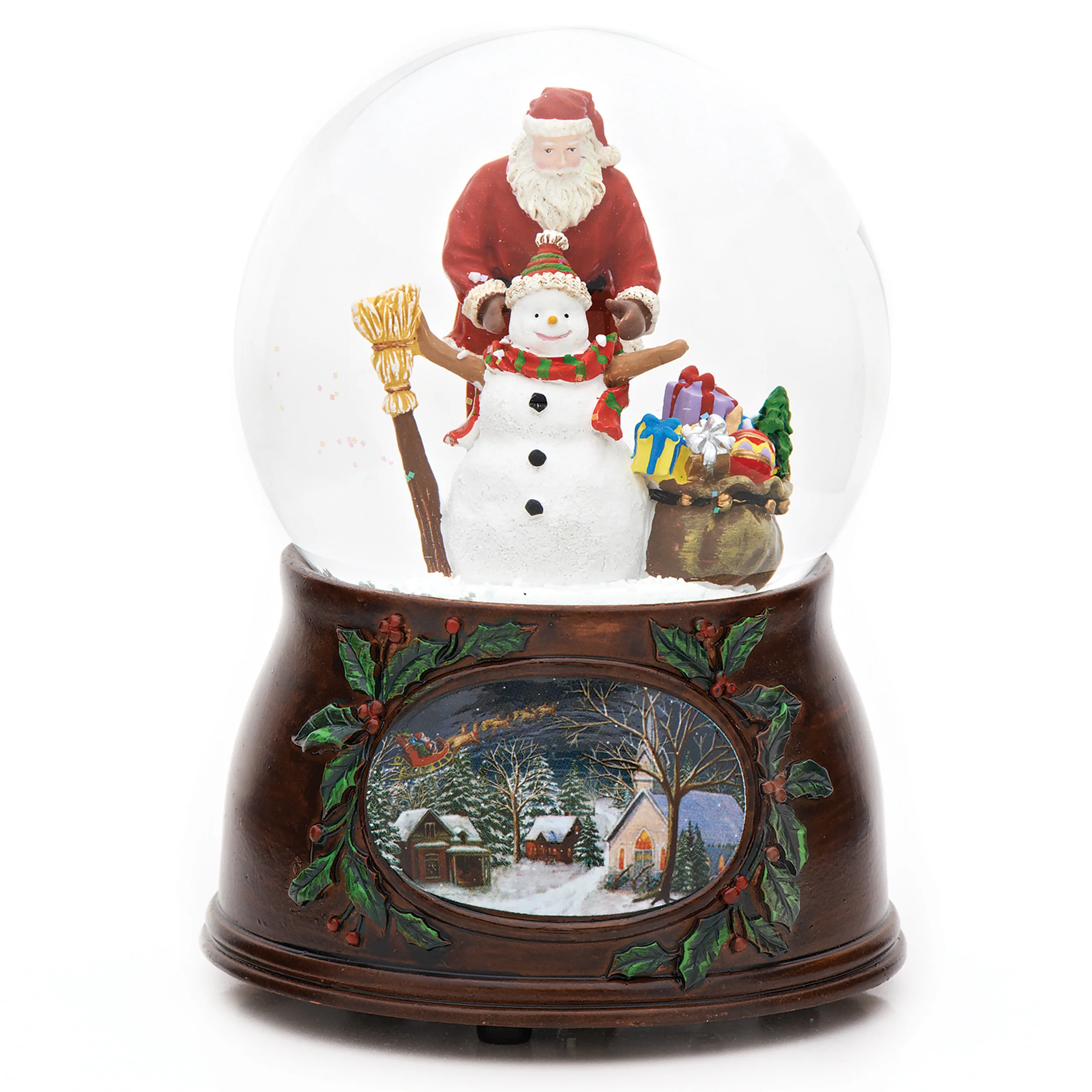 Glitterdome Musical Santa with Snowman - "Have Yourself a Merry Little Christmas" Tune