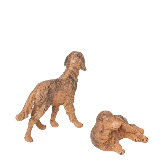 Fontanini Pair of Dogs - 5" Scale - Image 3