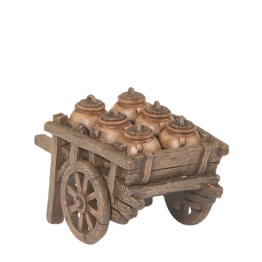Fontanini Cart with Pots - 5" Scale - Image 4