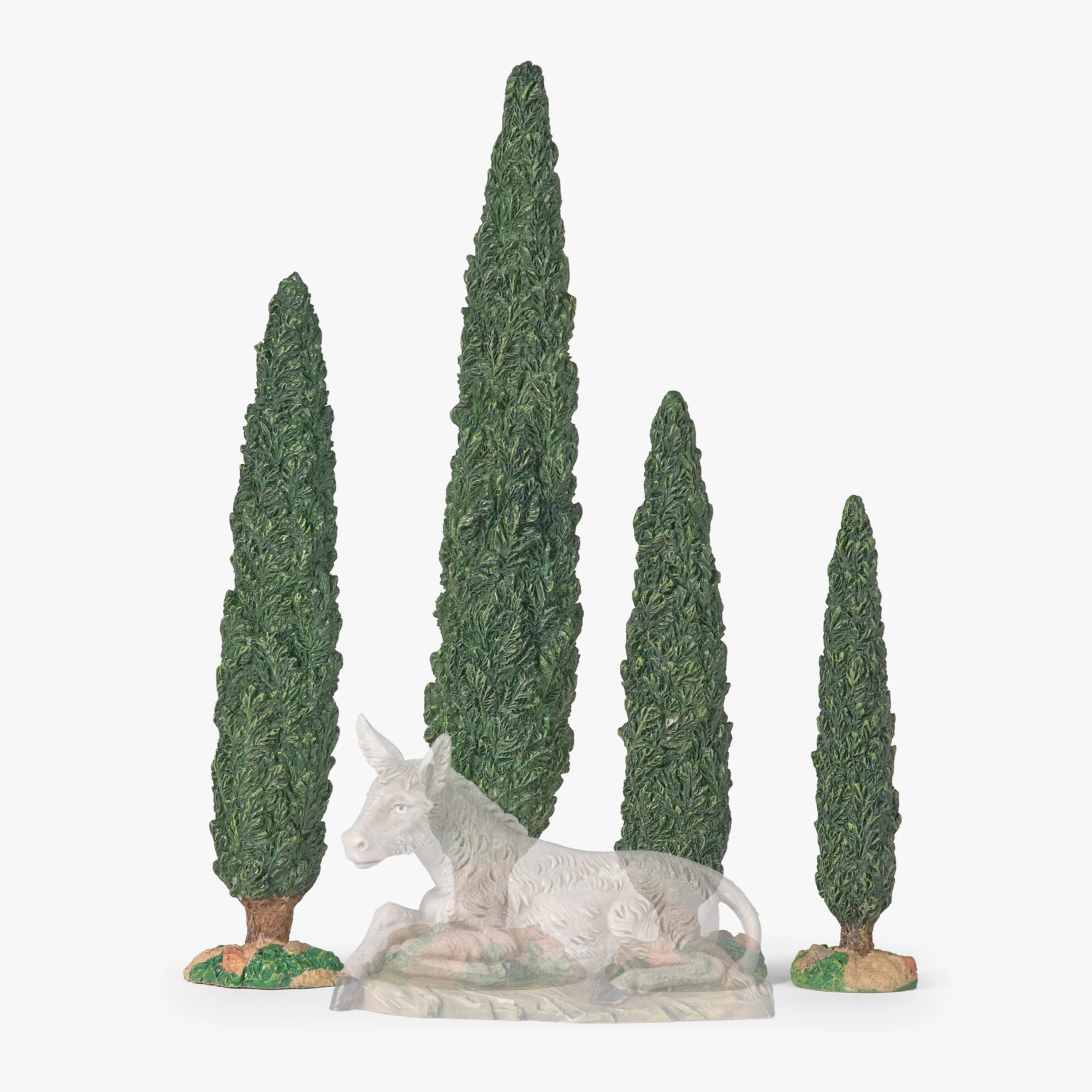 Fontanini Cypress Trees Set - 5" Scale - Image 3