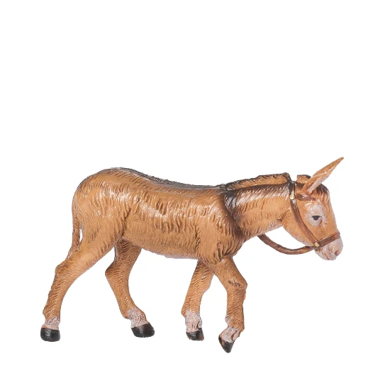 Fontanini Donkey with Cross Marking - 5" Scale - Image 3