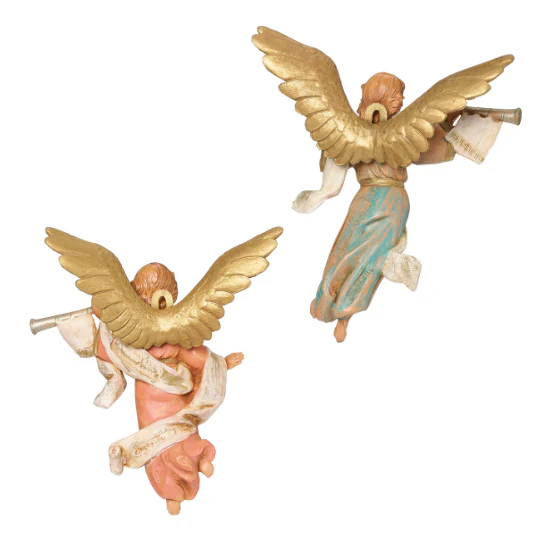 Fontanini Trumpeting Angels Set - 5" Scale - Image 4