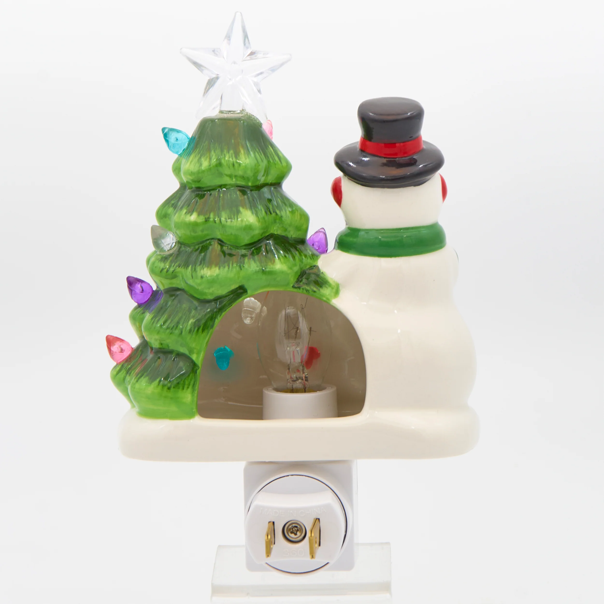 Roman Lights Snowman & Christmas Tree Night-Light - Image 3