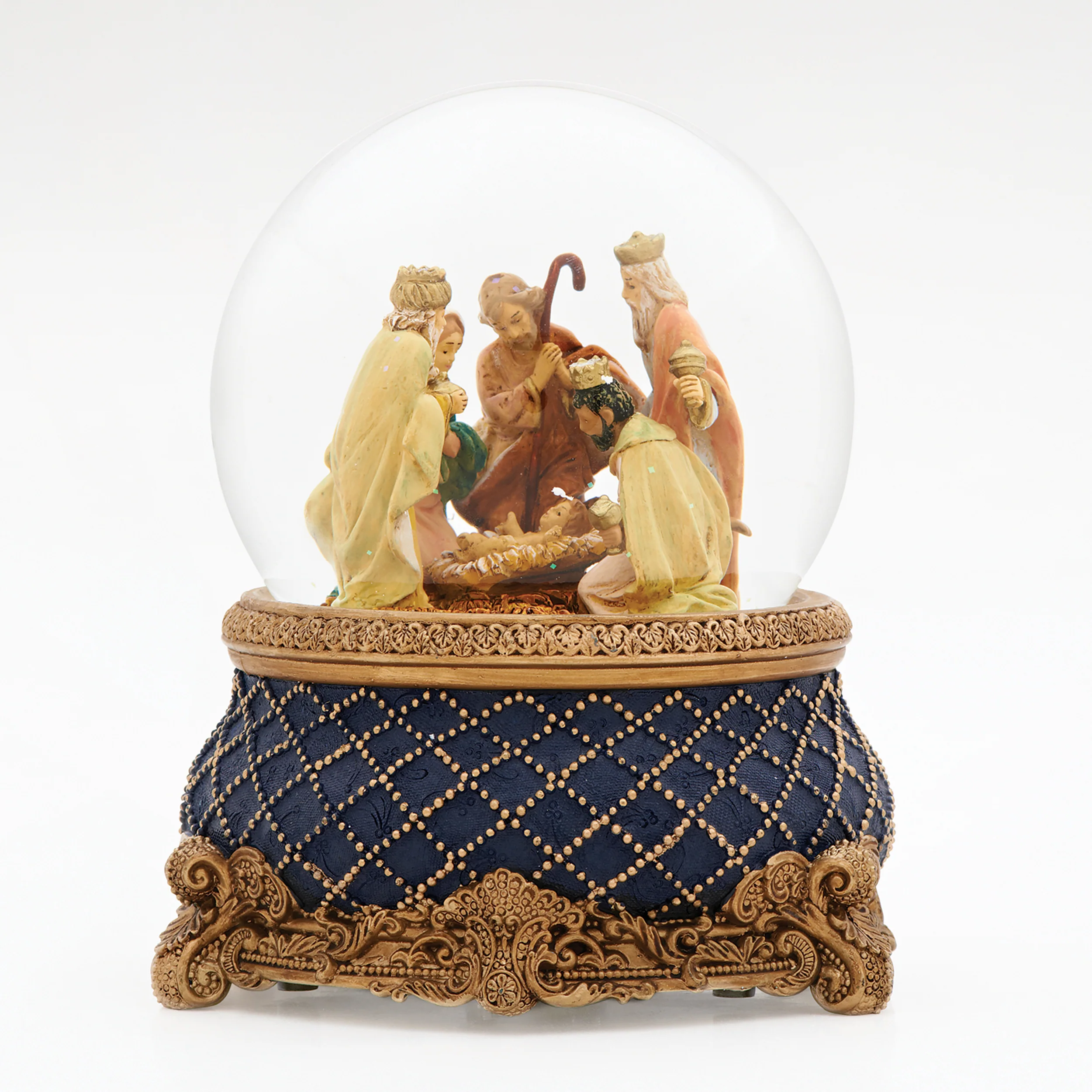 Fontanini Three Kings Musical Glitterdome - "We Three Kings" Tune
