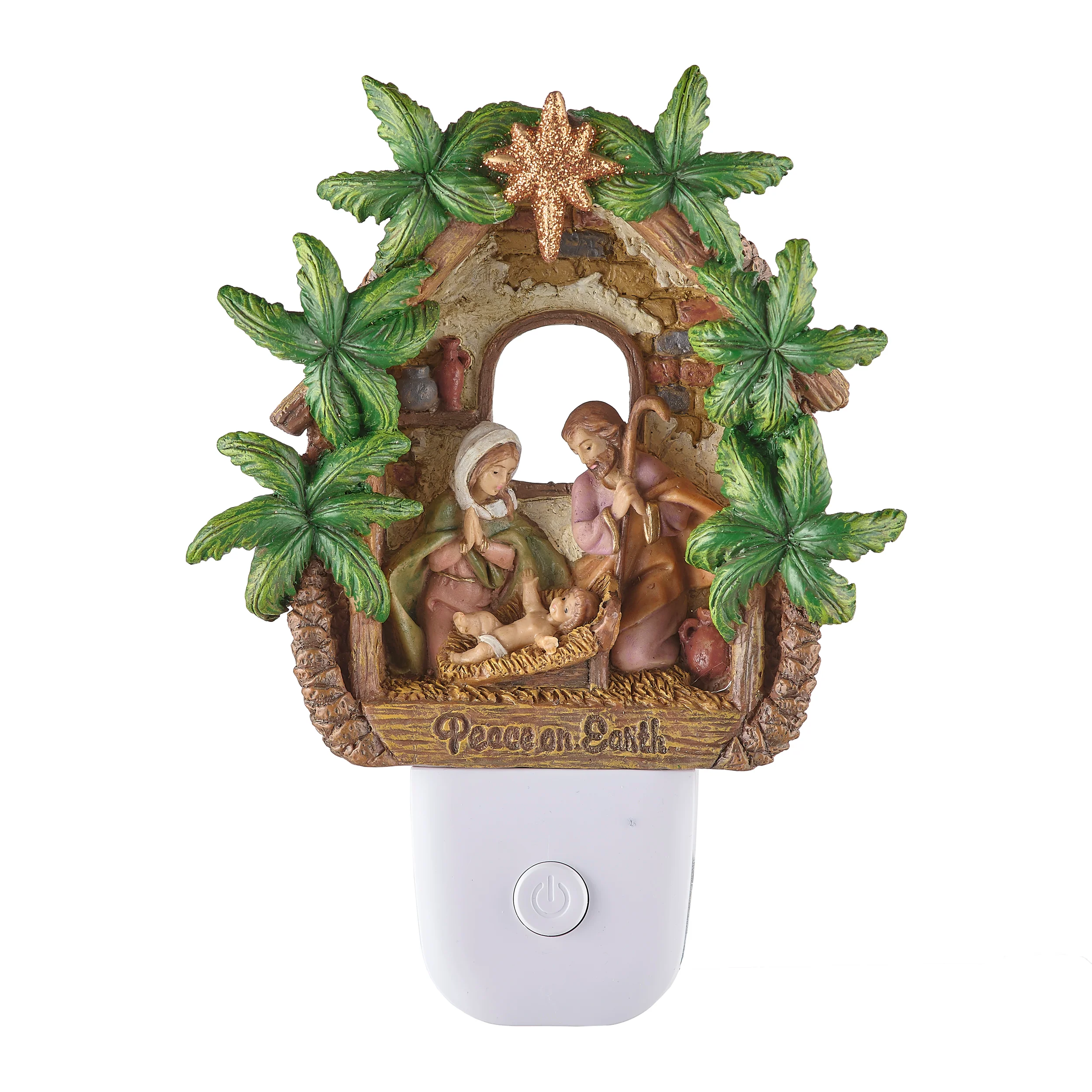 Fontanini Holy Family with Palms Night-Light - Image 2