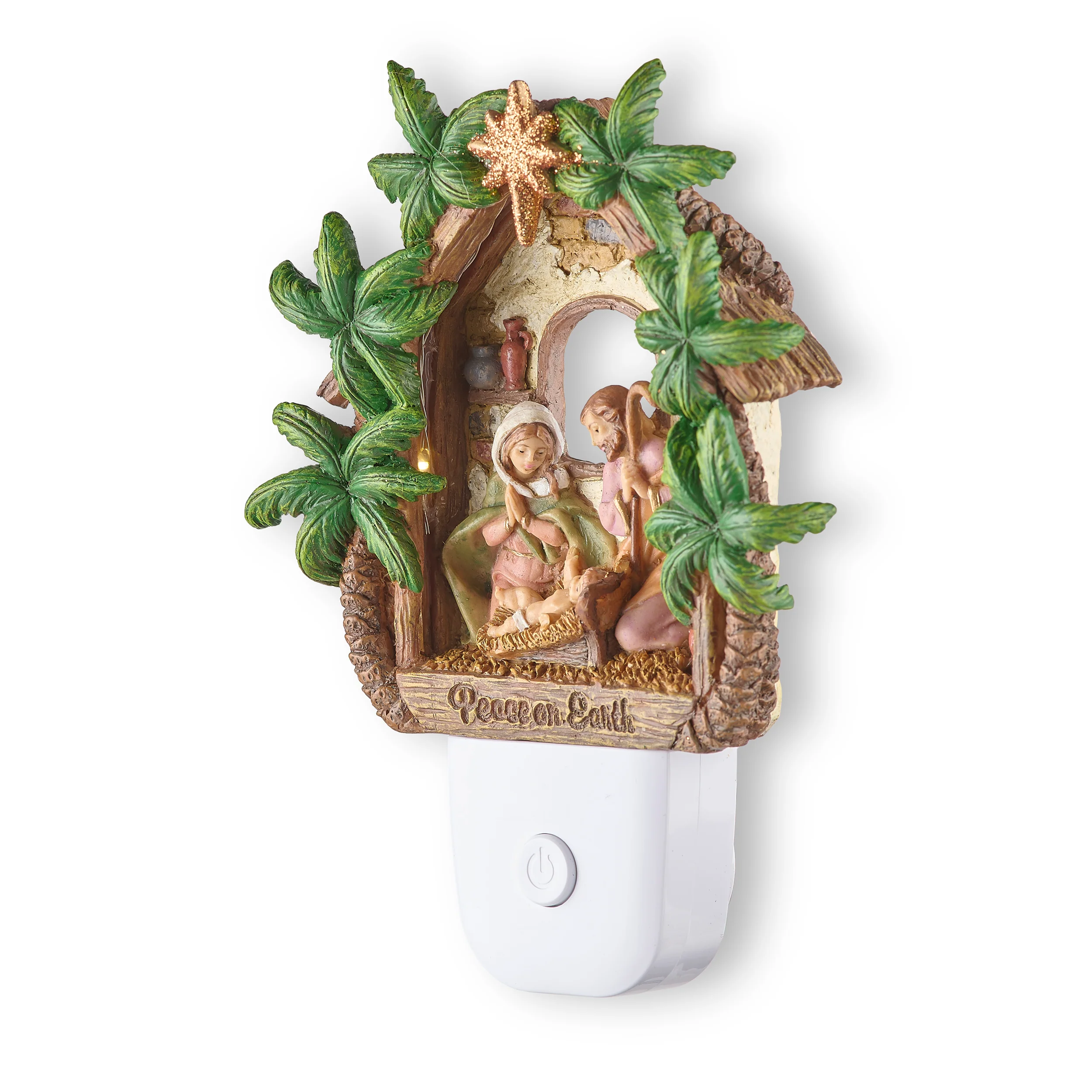 Fontanini Holy Family with Palms Night-Light - Image 3