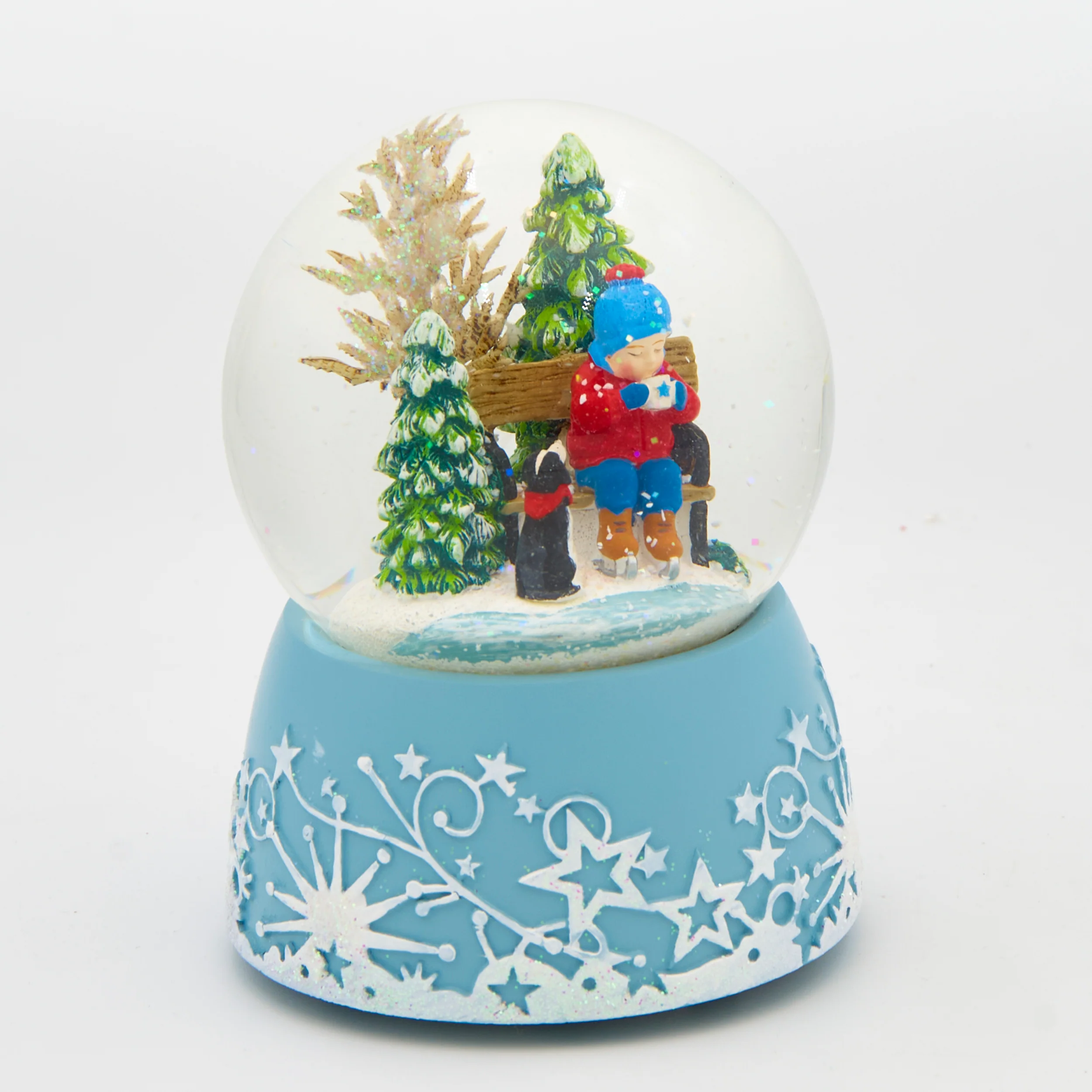 Glitterdome Musical Child Drinking Cocoa – "Jingle Bells" Tune - Image 2