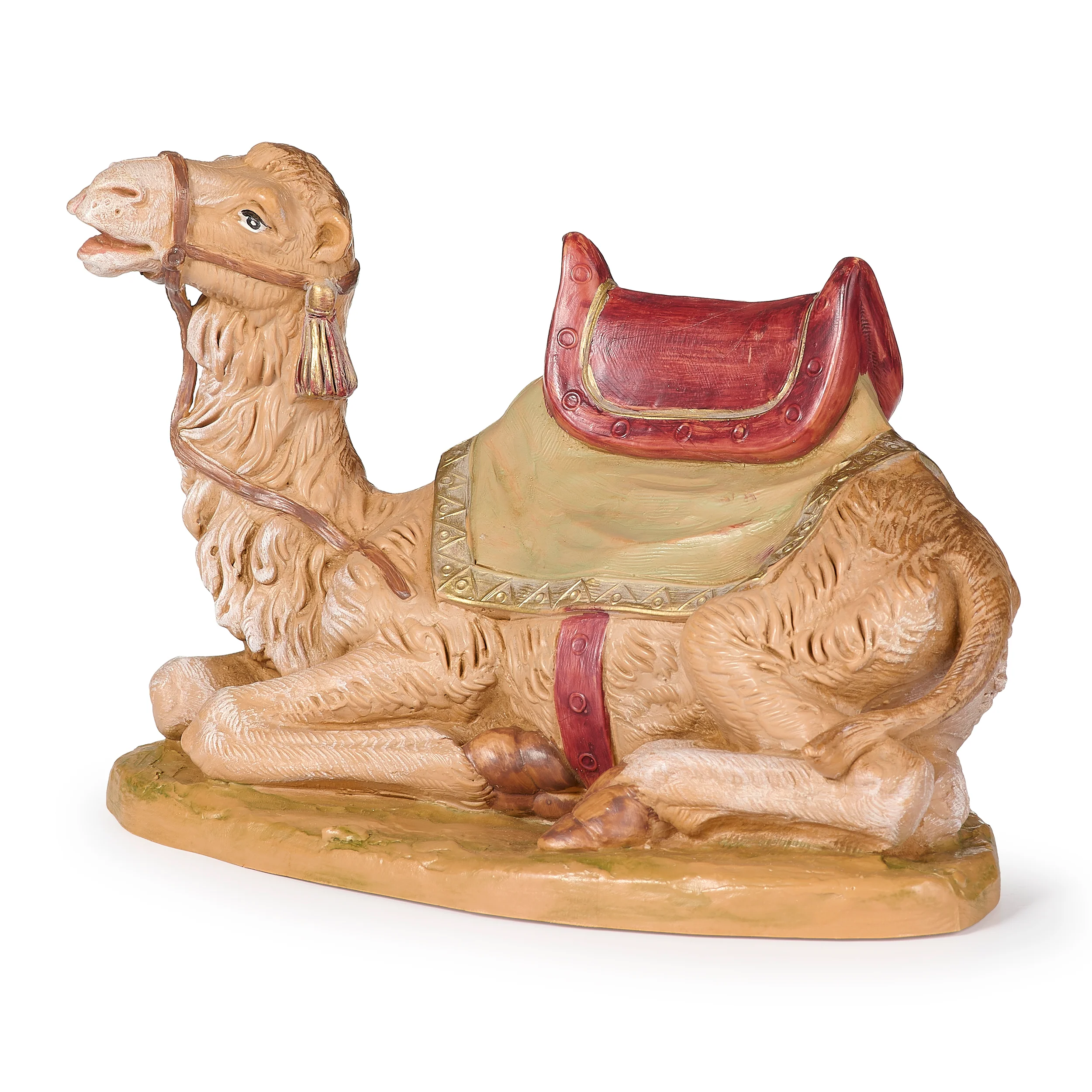Fontanini Seated Camel with Blanket & Saddle - 7.5" Scale - Image 2