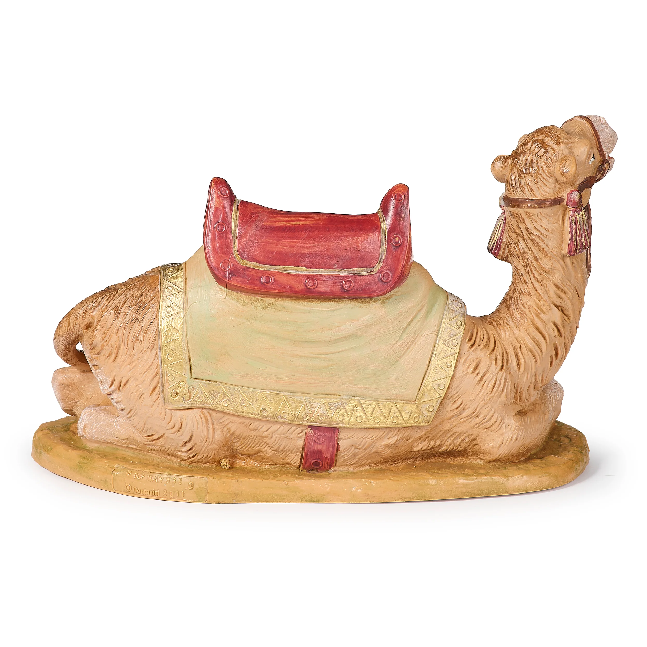 Fontanini Seated Camel with Blanket & Saddle - 7.5" Scale - Image 4