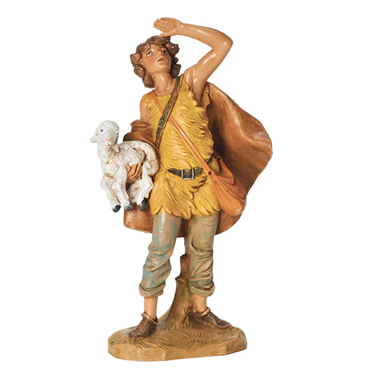 Fontanini Micah with Lamb - 7.5" Scale