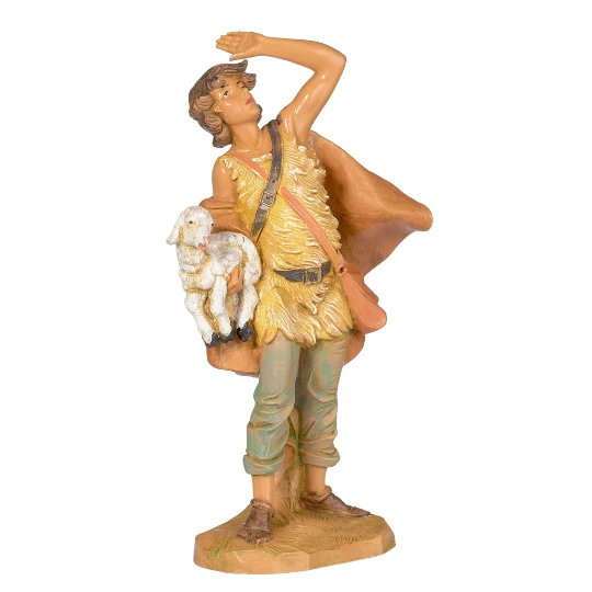 Fontanini Micah with Lamb - 7.5" Scale - Image 4