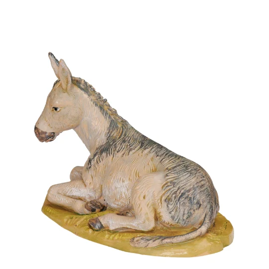 Fontanini Seated Donkey - 7.5" Scale - Image 2