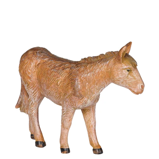 Fontanini Standing Donkey - 7.5" Scale - Image 3