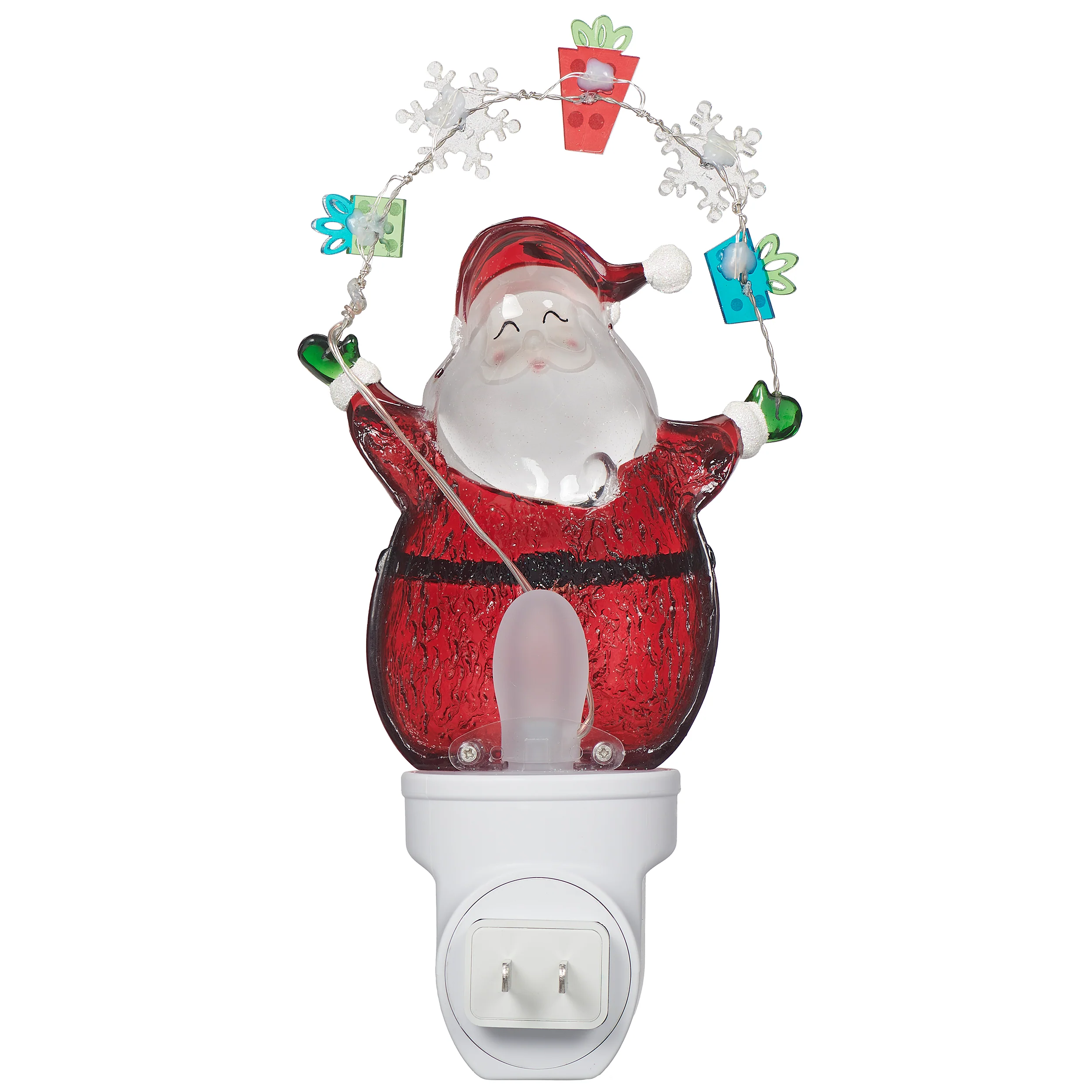 Roman Lights Santa with Snowflake & Present Garland Night-Light - Image 3