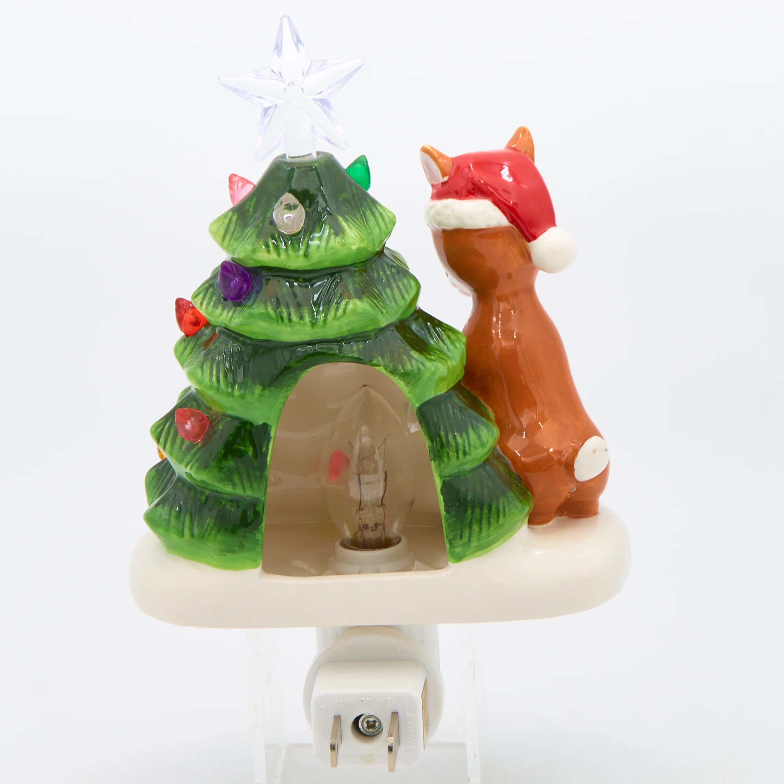 Rudolph with Vintage Christmas Tree Night-Light - Image 3