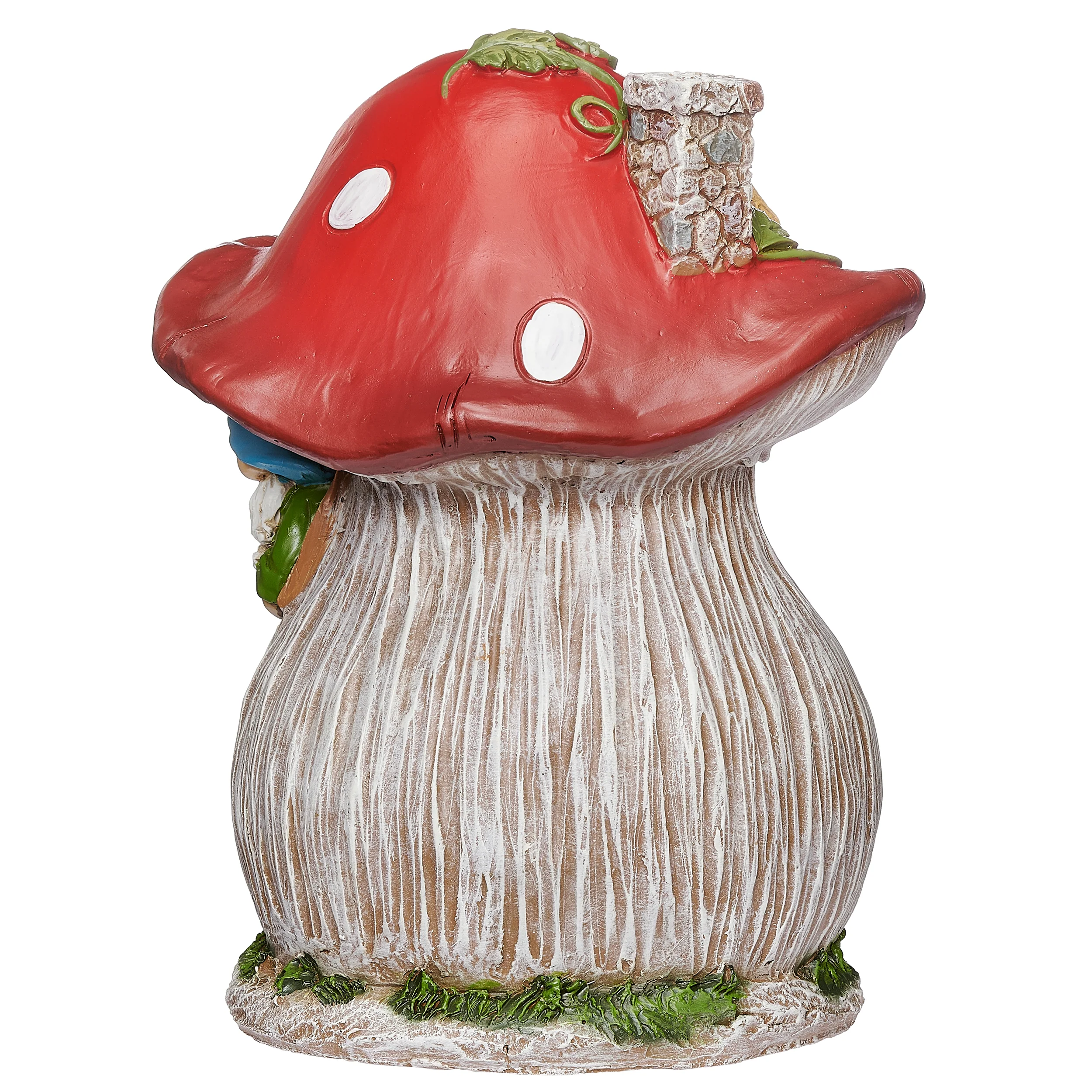Gnome Sweet Gnome Mushroom House Garden Statue - Image 3