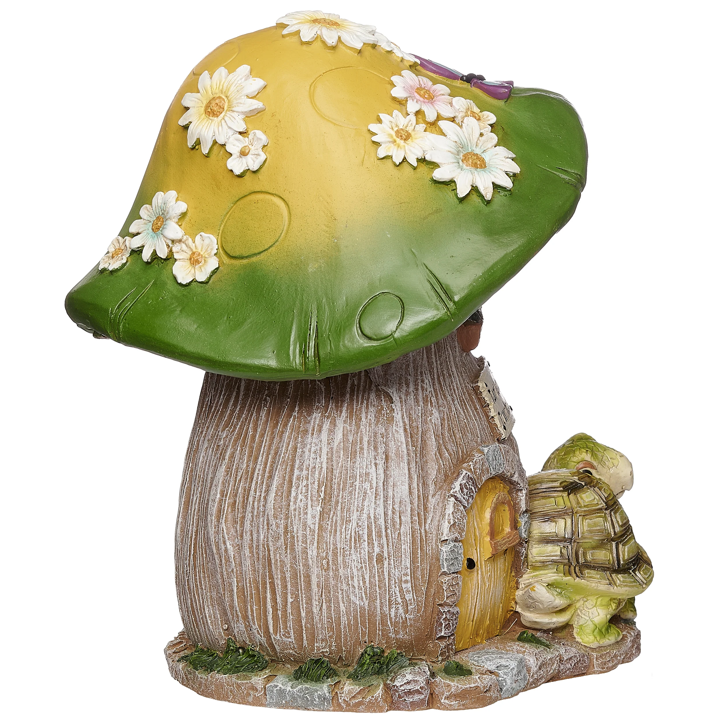Turtleback Townhouse Mushroom House Garden Statue - Image 2