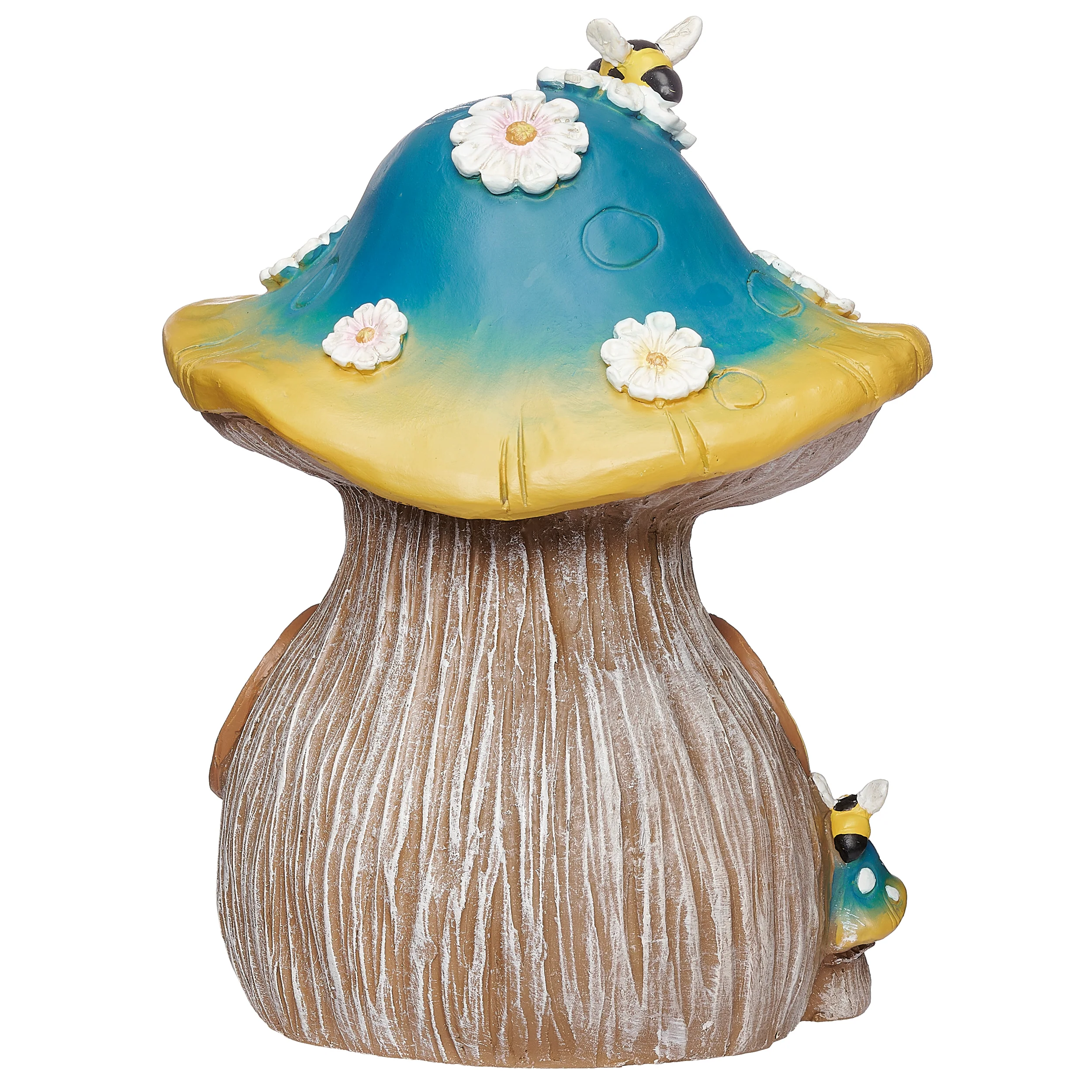 Busy Bee Bungalow Mushroom House Garden Statue - Image 3