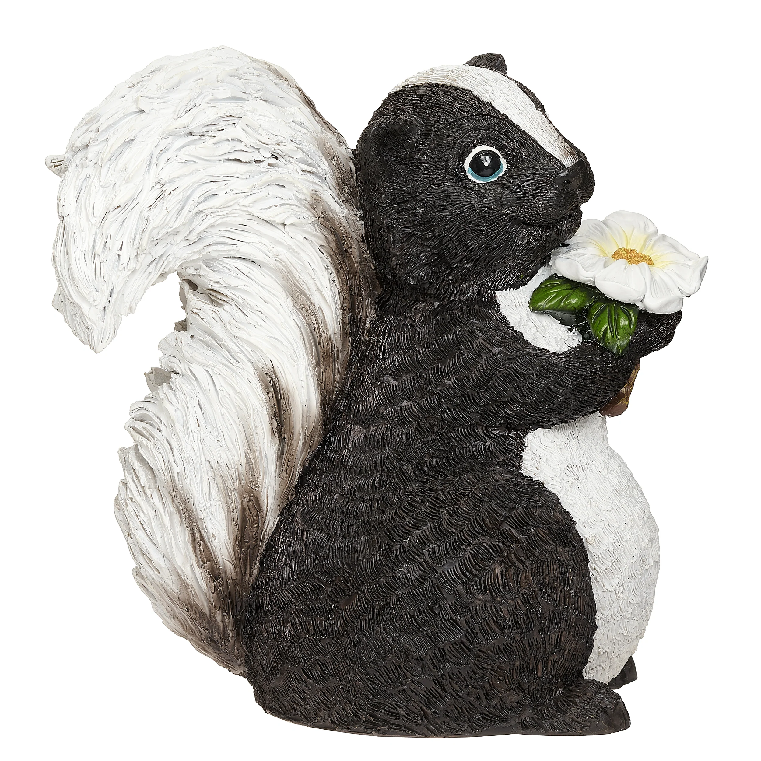 Sweet Skunk with Daisy Garden Statue - Image 3