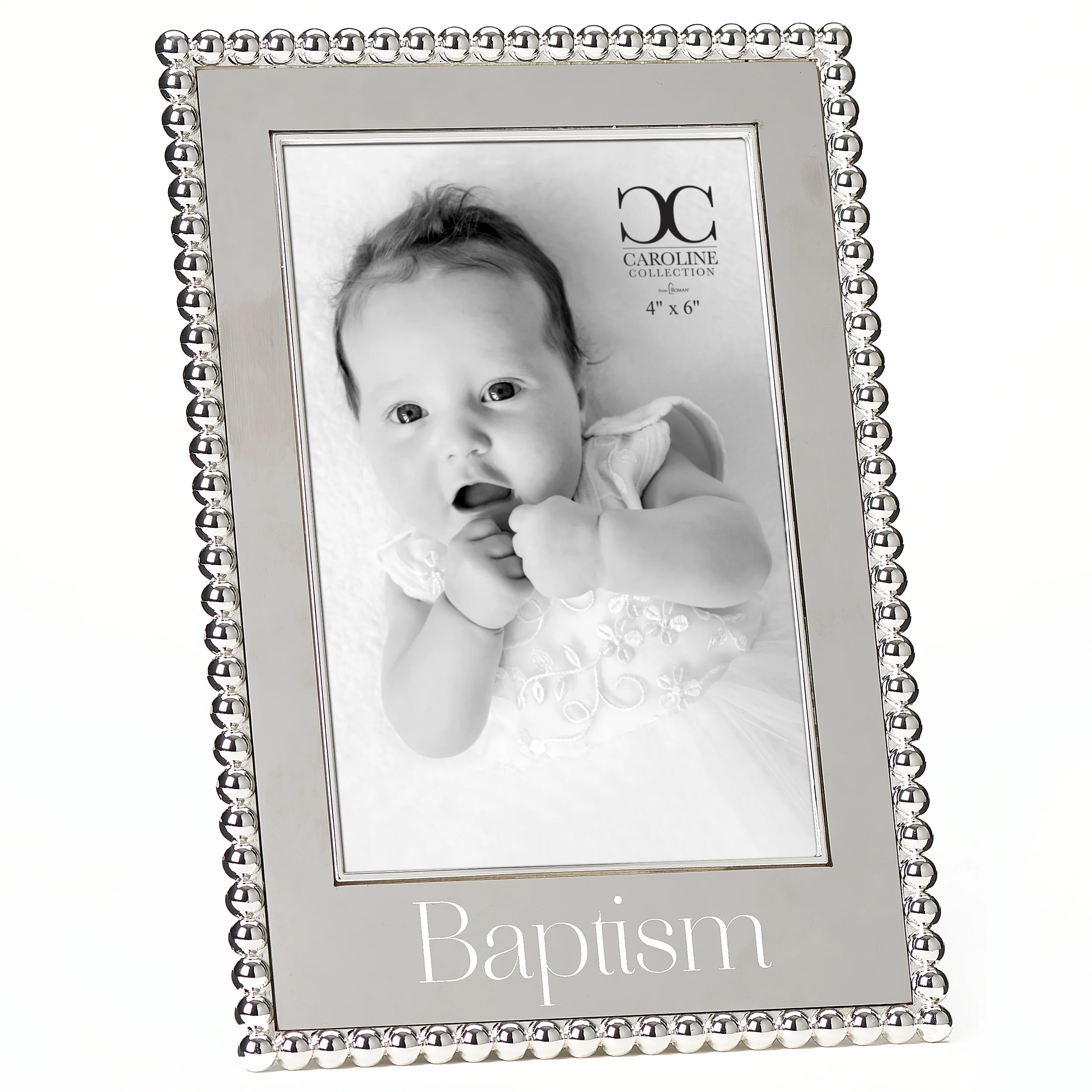 Caroline Collection Silver Baptism Keepsake Frame